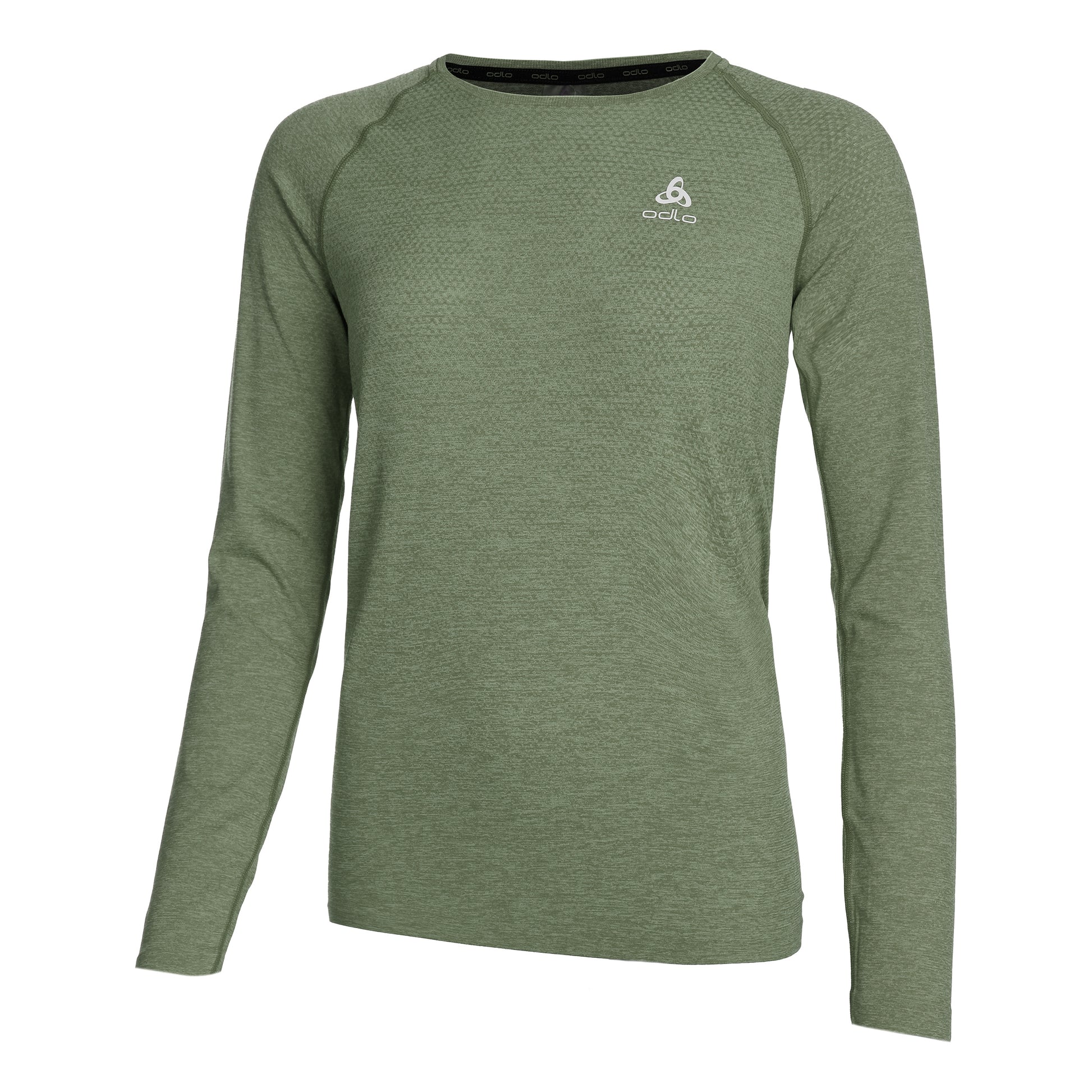 Odlo Essential Seamless Crew Neck Longsleeve Damen - grün,
