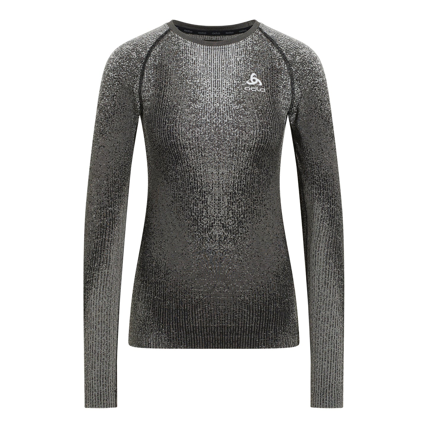 Odlo Blackcomb Eco Big Logo Top Crew Neck Unterhemd Damen-Schwarz