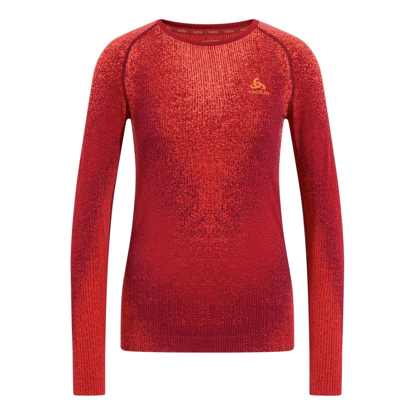 Odlo Blackcomb Eco Big Logo Top Crew Neck Unterhemd Damen - berry,