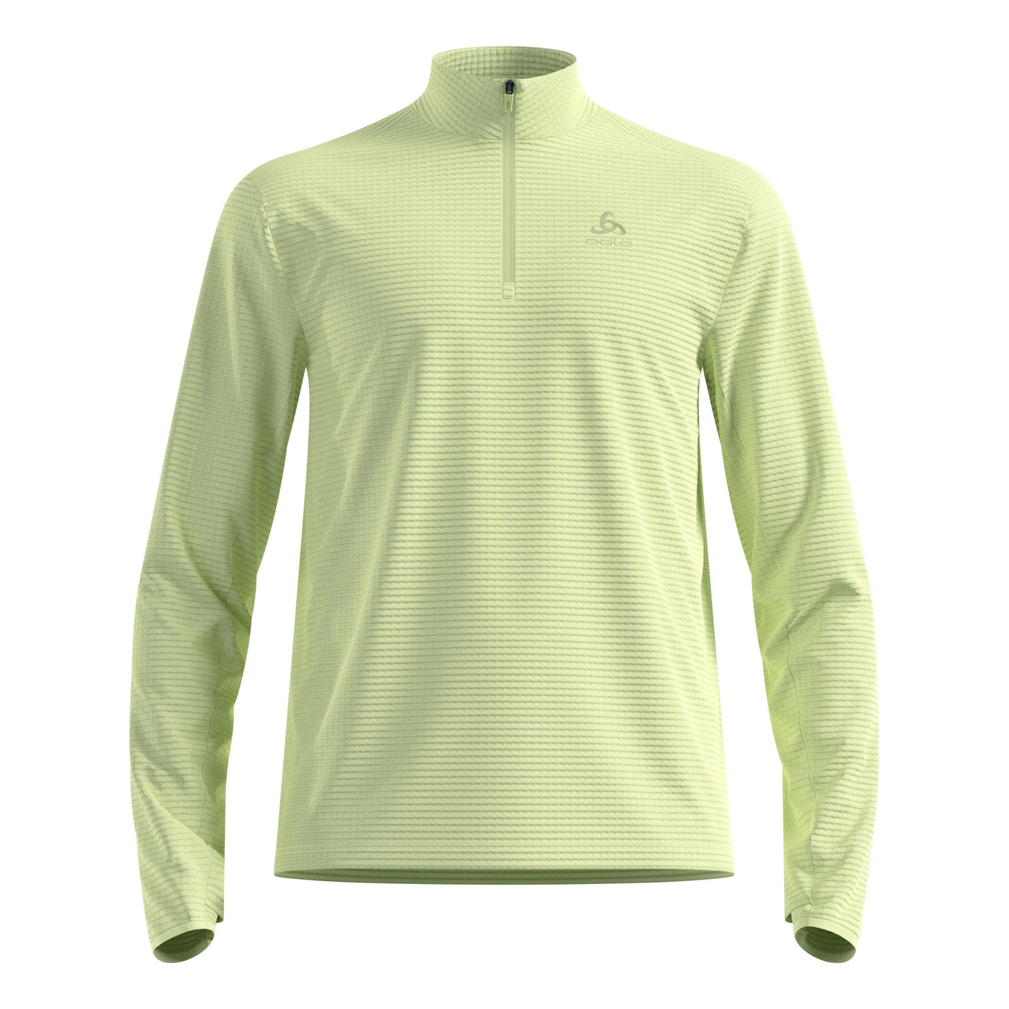 Odlo Essential Thermal Midlayer 1/2 Zip Laufshirt Herren-limette