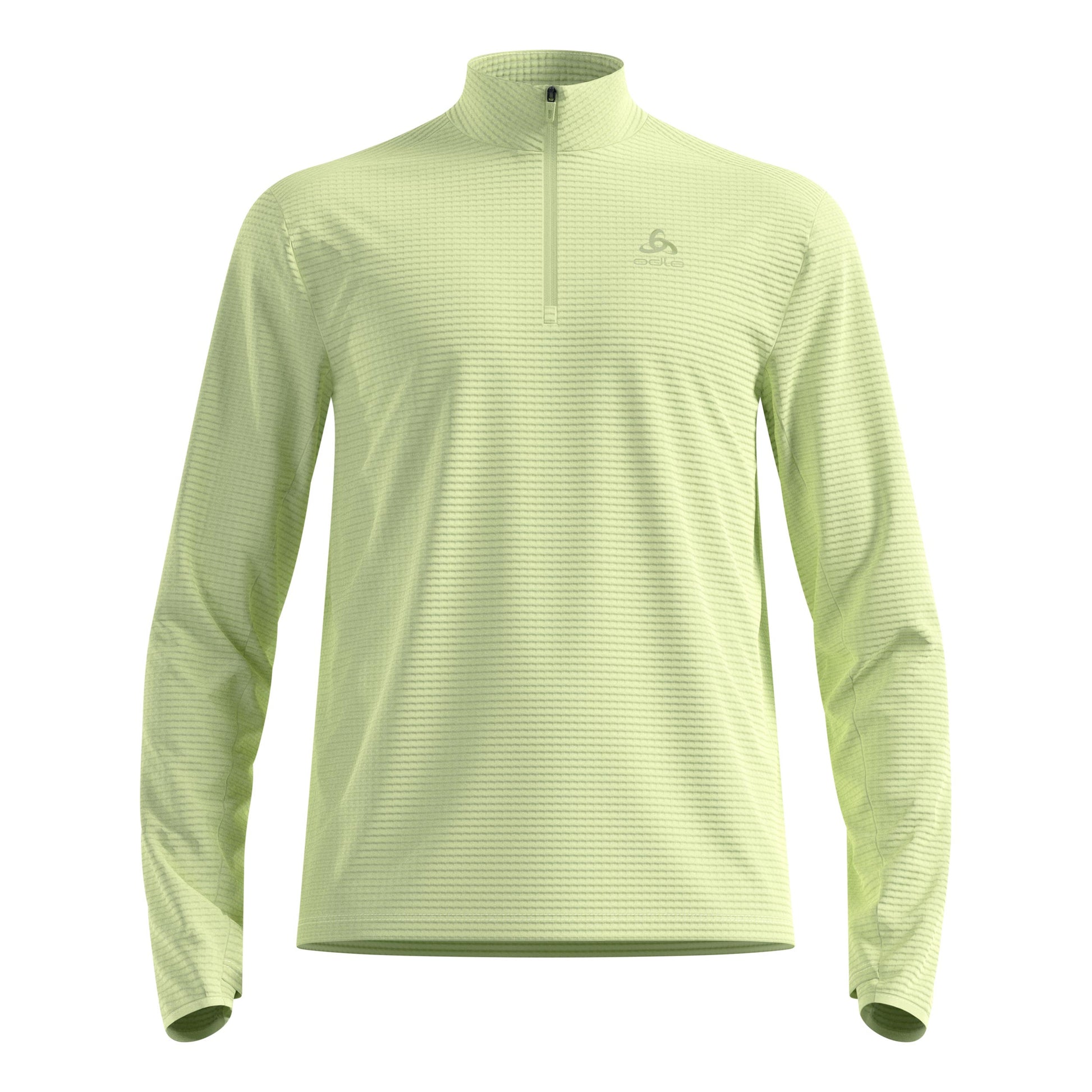 Odlo Essential Thermal Midlayer 1/2 Zip Laufshirt Herren-limette