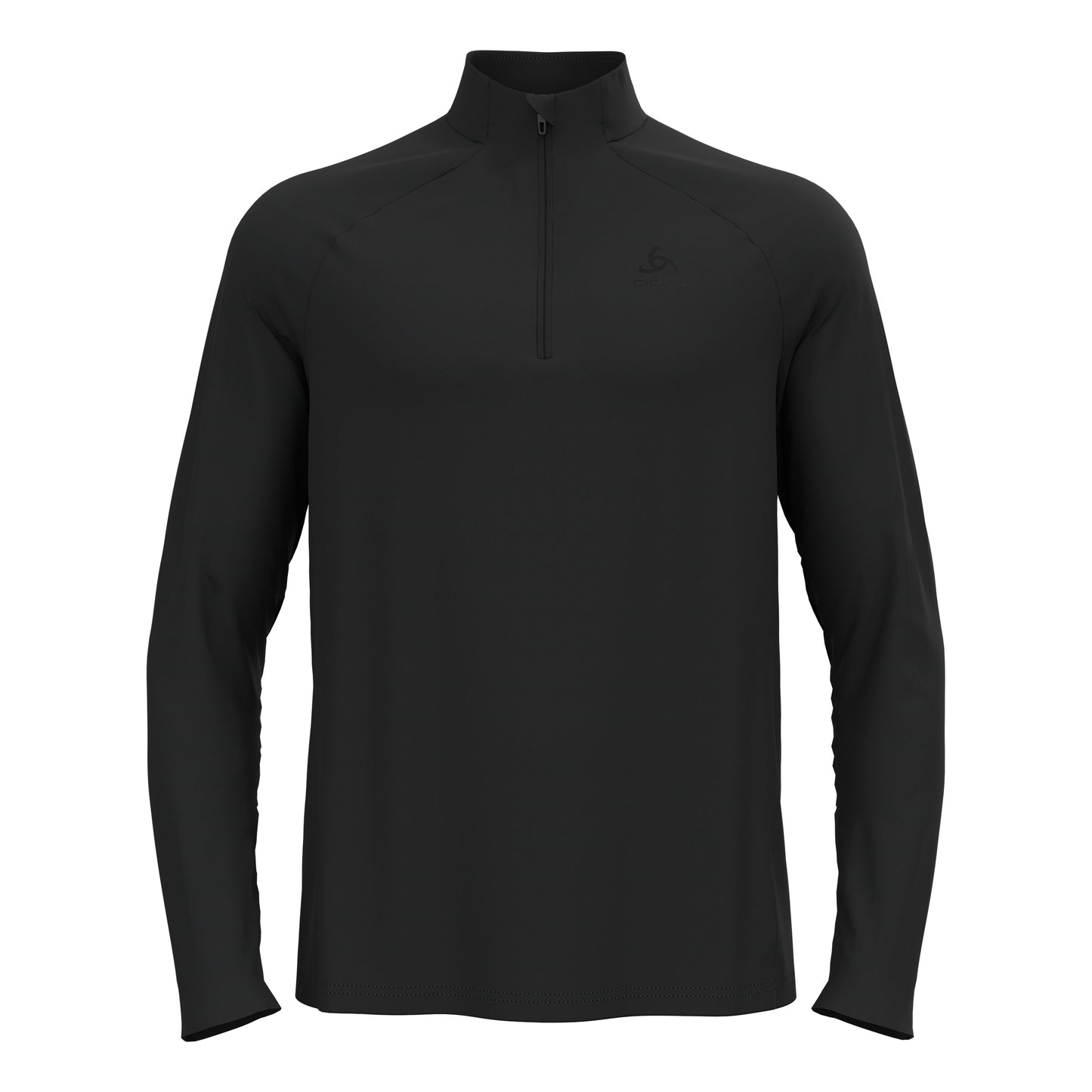 Odlo Essential 1/2 Zip Laufshirt Herren-schwarz