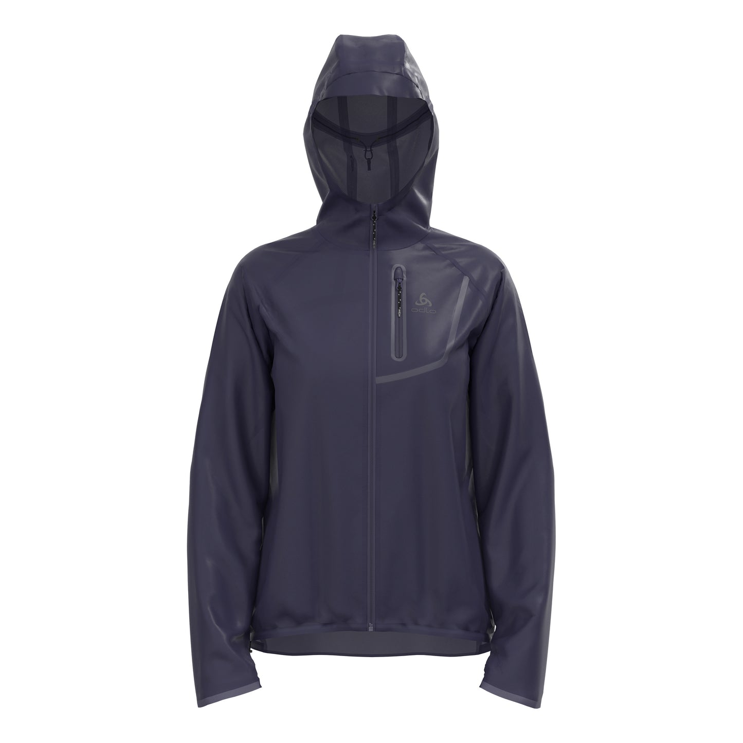 Odlo Zeroweight Dual Dry PK Waterproof Laufjacke Damen - dunkelblau,