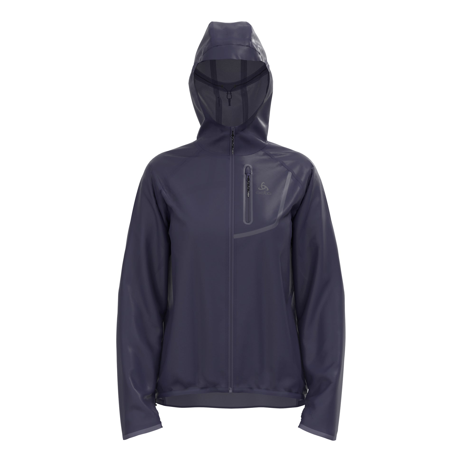 Odlo Zeroweight Dual Dry PK Waterproof Laufjacke Damen - dunkelblau,