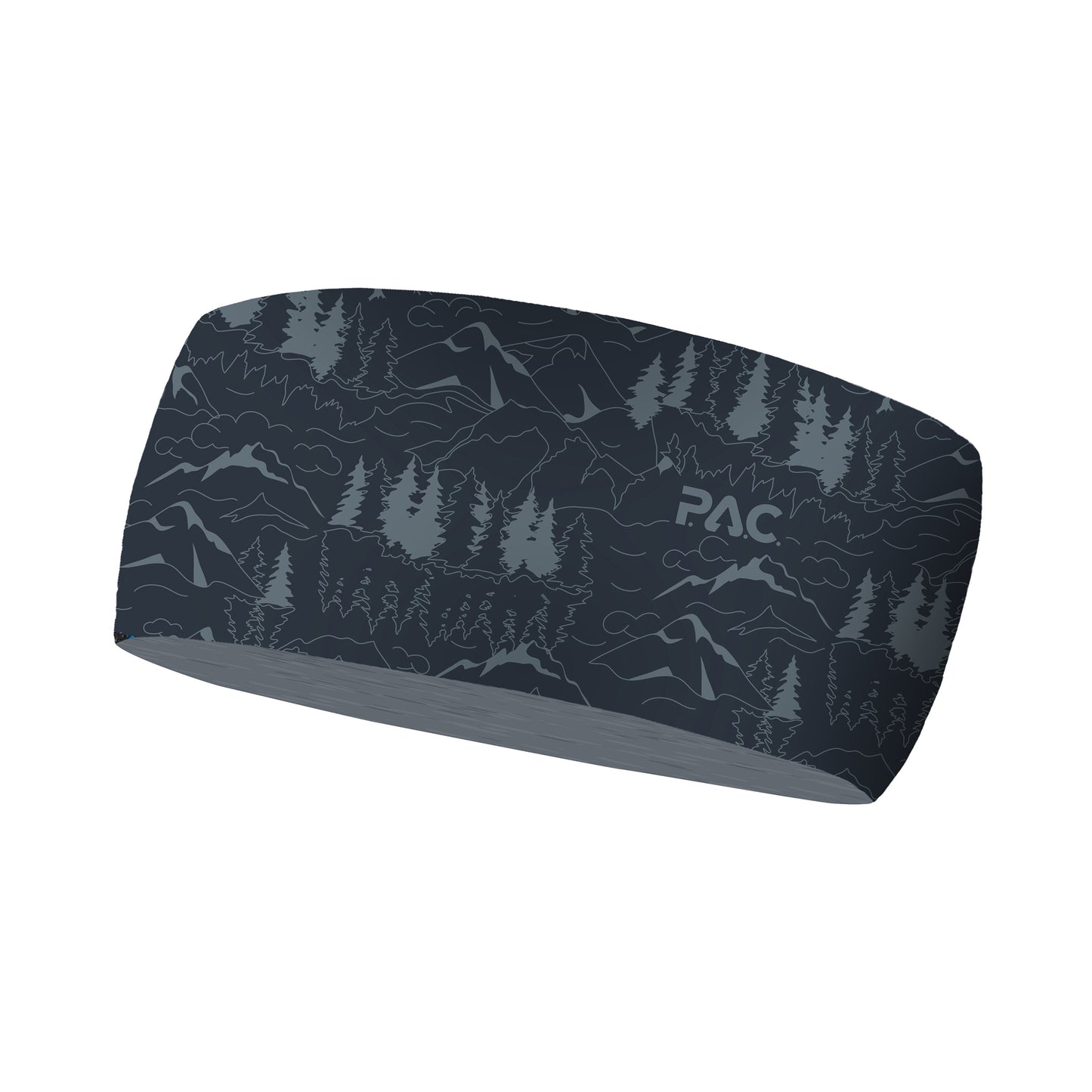 P.A.C. Seamless Stirnband Unisex - dunkelblau, grau