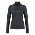 Mesa Half-Zip Lauftop Damen-Schwarz