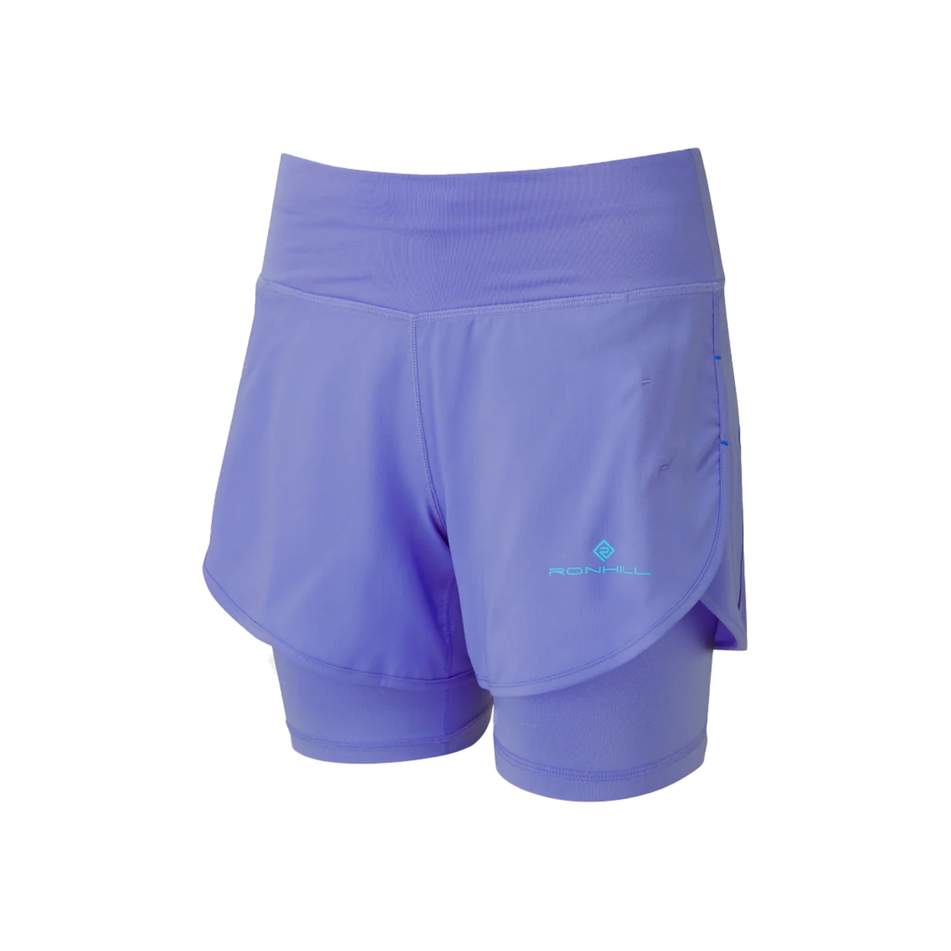 Ronhill Tech 4.5in Twin Laufshorts Damen-Lila