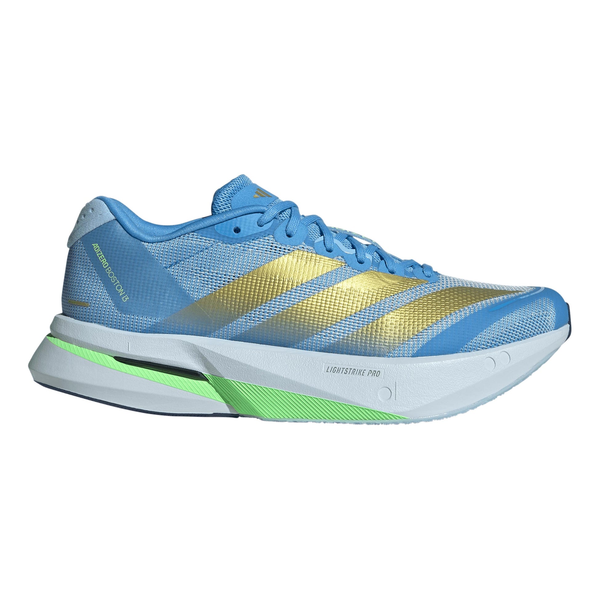 adidas adizero Boston 13 Wettkampfschuh Damen - blau, gelb