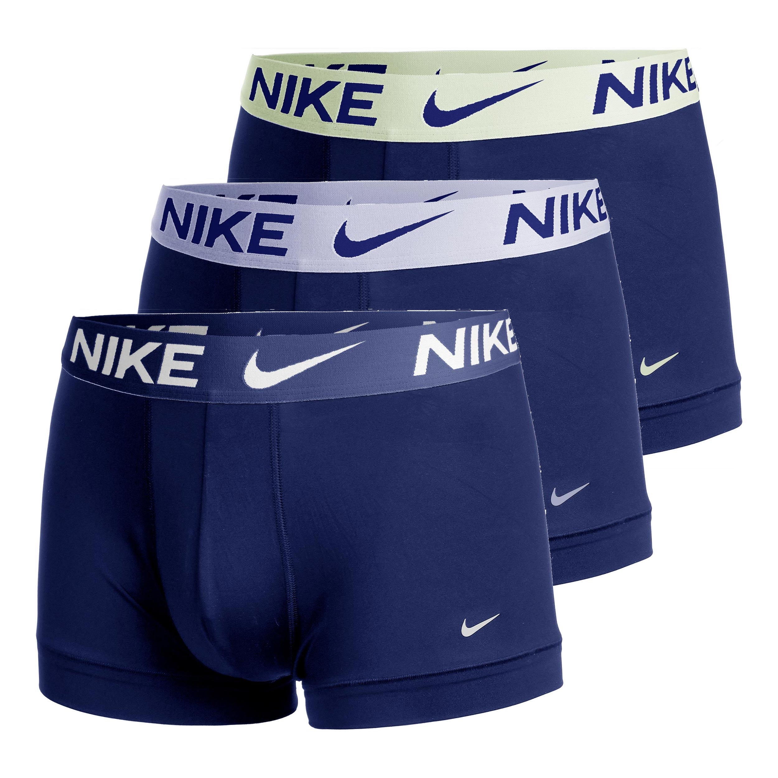 Nike Dri-Fit Essential Micro Trunk Boxer Short - 3er Pack Herren-blau, lila
