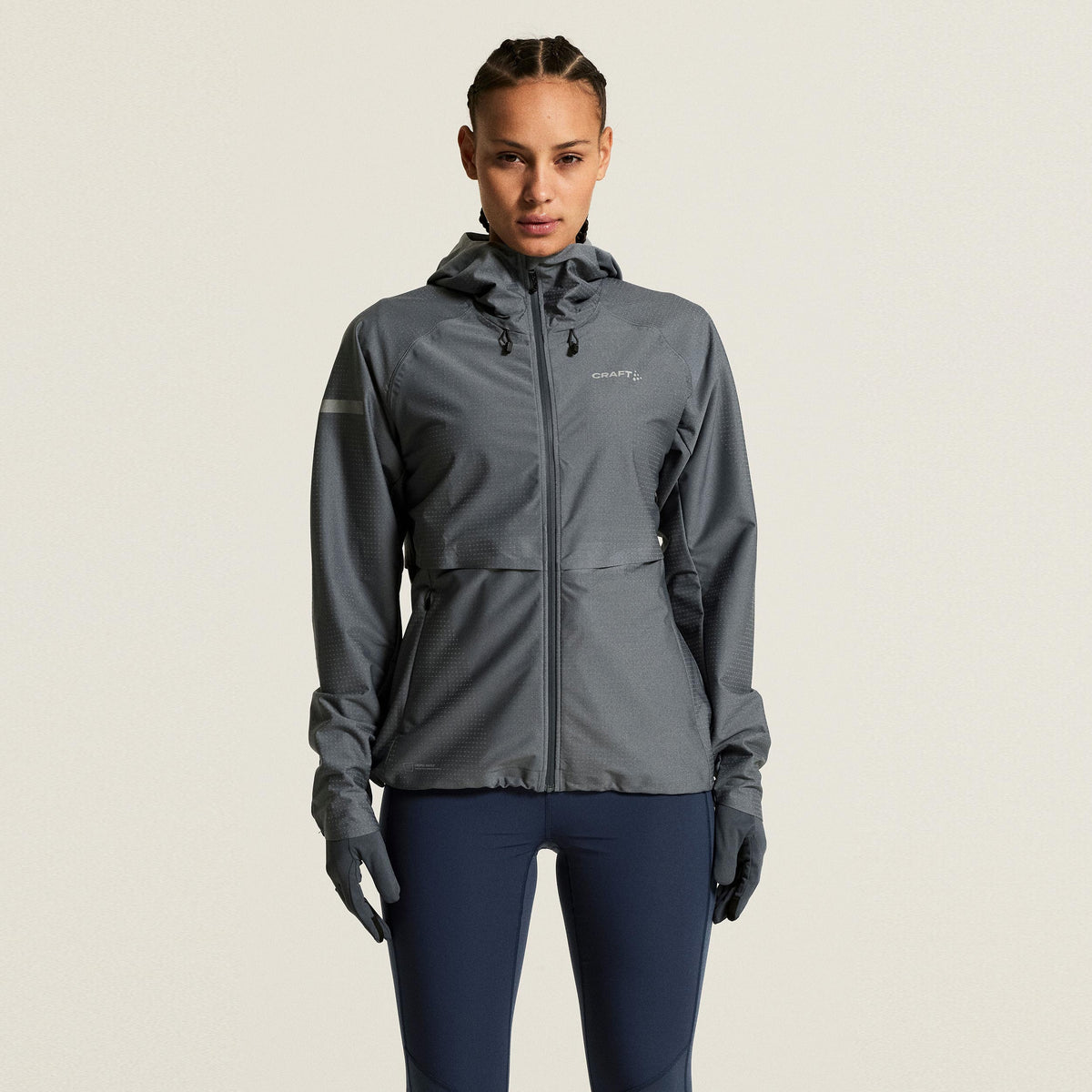 Craft Pro Hydro Laufjacke Damen - anthrazit, grau
