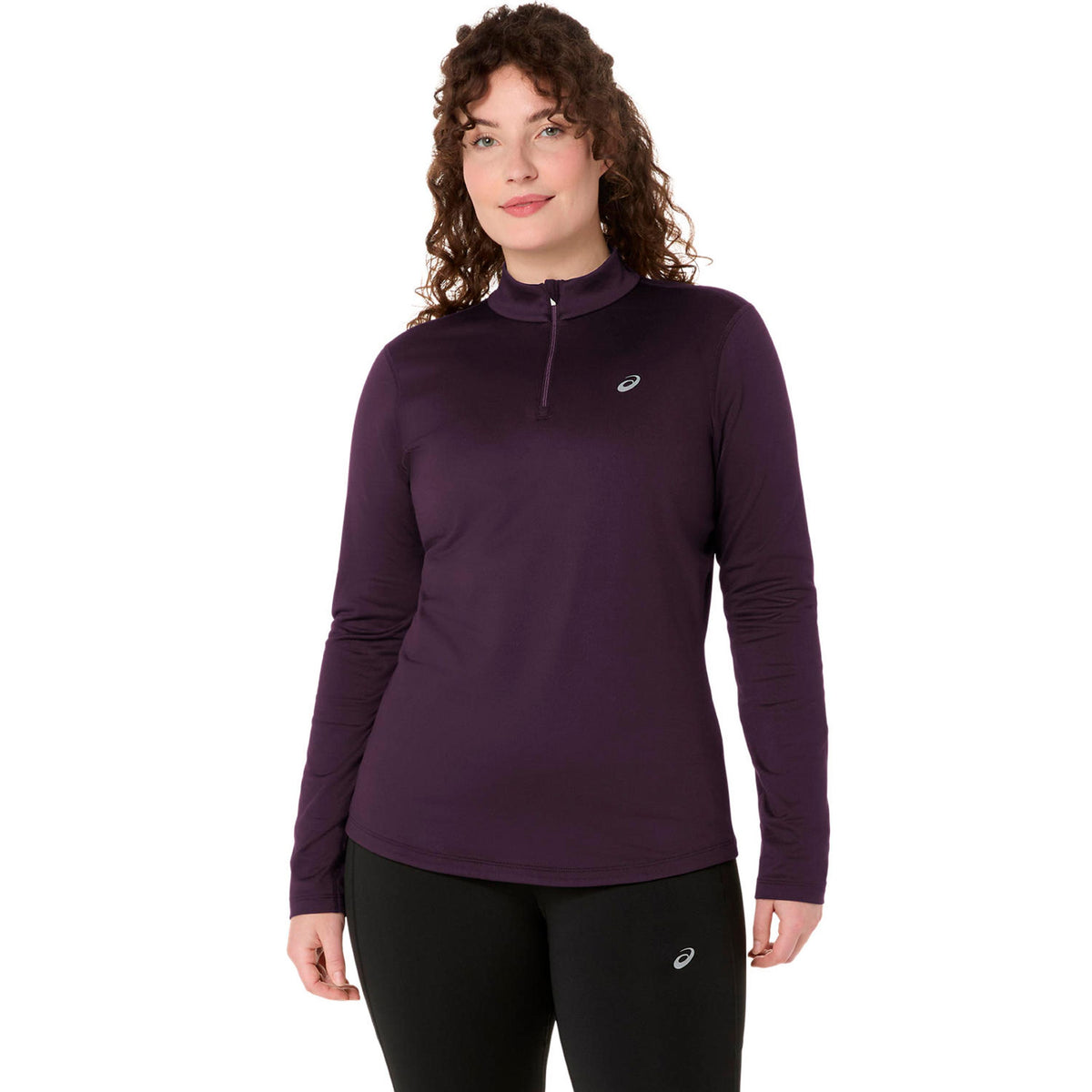 ASICS Core 1/2 Zip Winter  Laufshirt Damen - weinrot