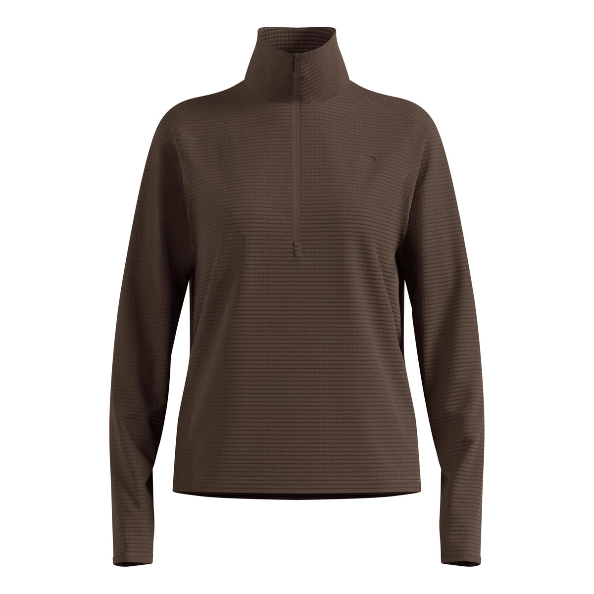 Odlo Essential Thermal Midlayer 1/2 Zip Laufshirt Damen - braun