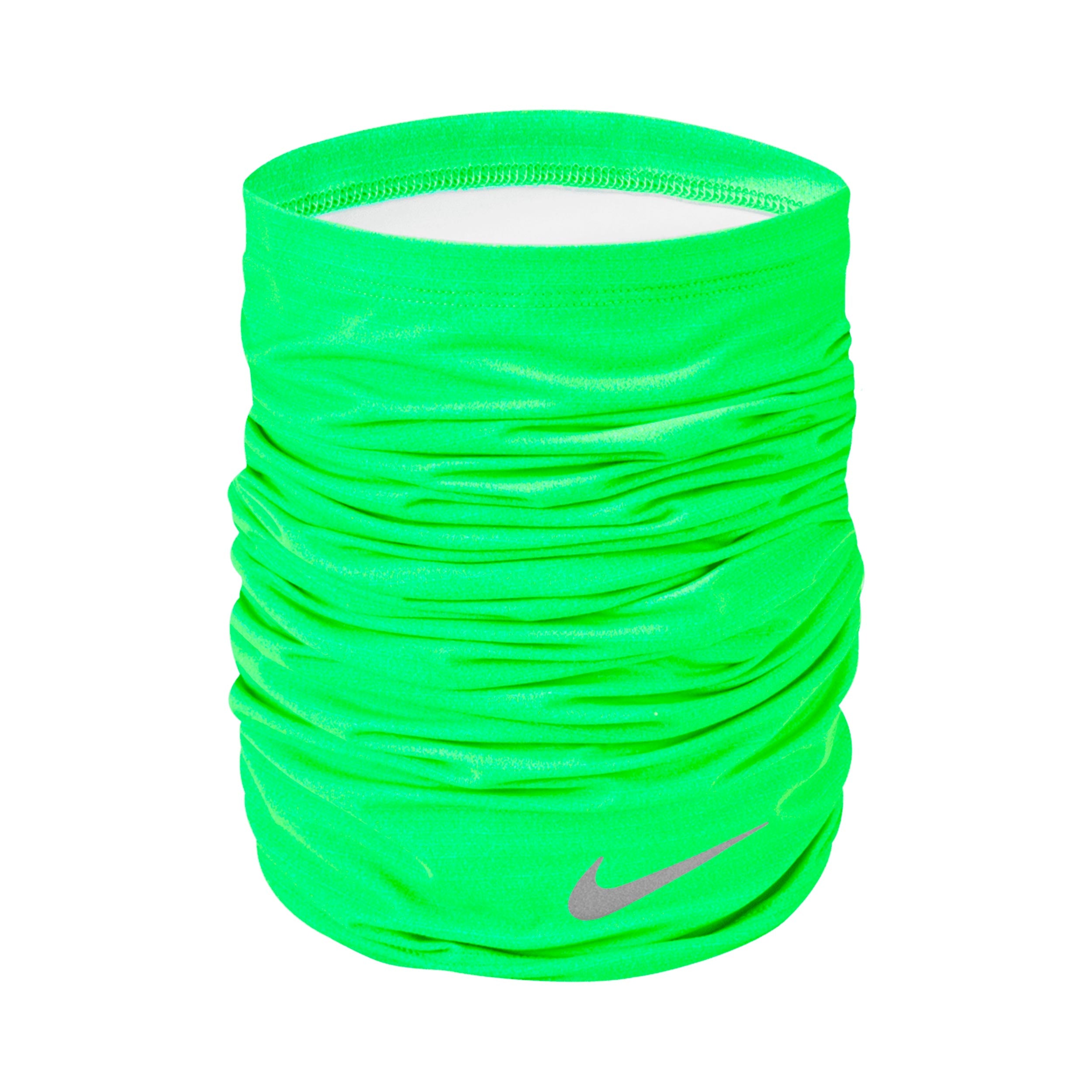 Nike Dri-Fit Wrap 2.0 Neckwarmer Unisex - neongrün, silber