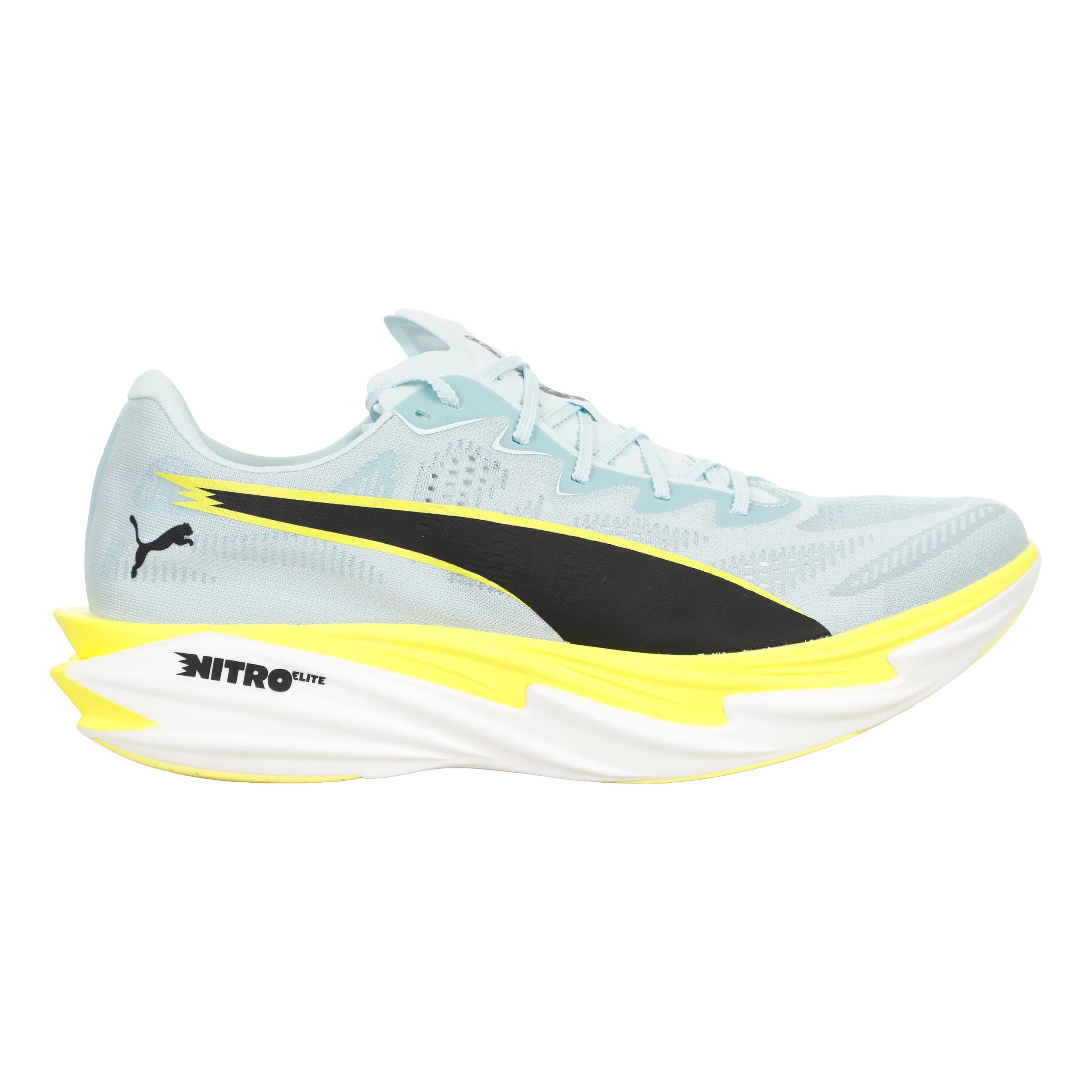 Puma Deviate Nitro Elite 4 Wettkampfschuh Damen - hellblau, zitronengelb