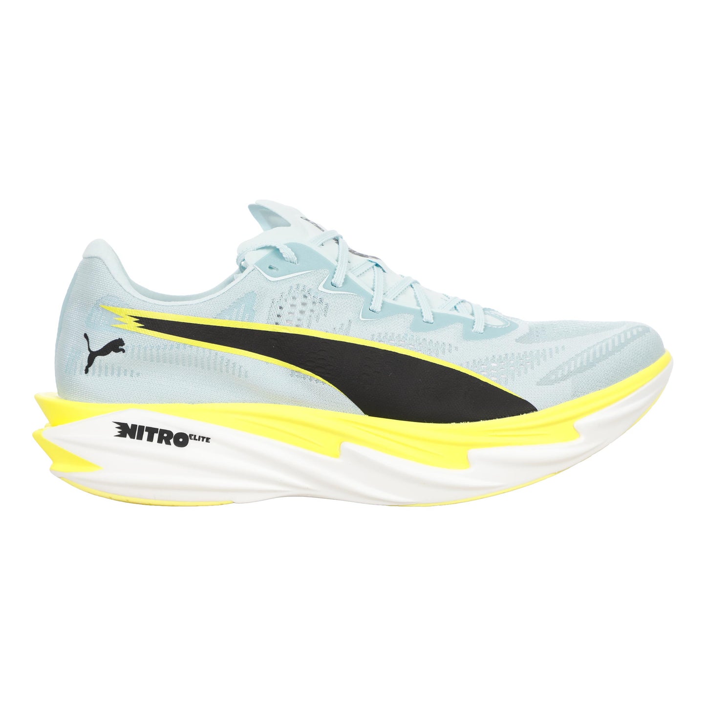 Puma Deviate Nitro Elite 4 Wettkampfschuh Damen - hellblau, zitronengelb