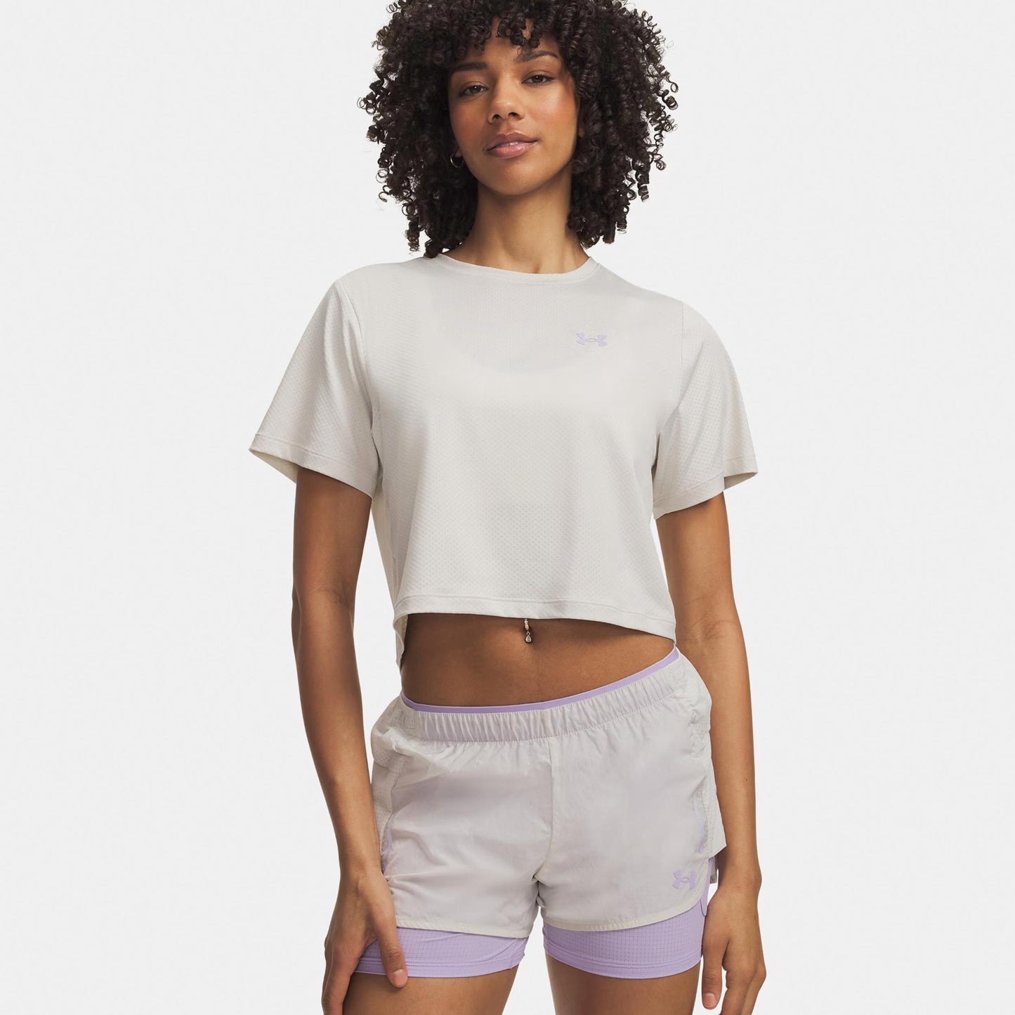 Under Armour Explor Trail Run Graphic  Laufshirt Damen-weiß, lila