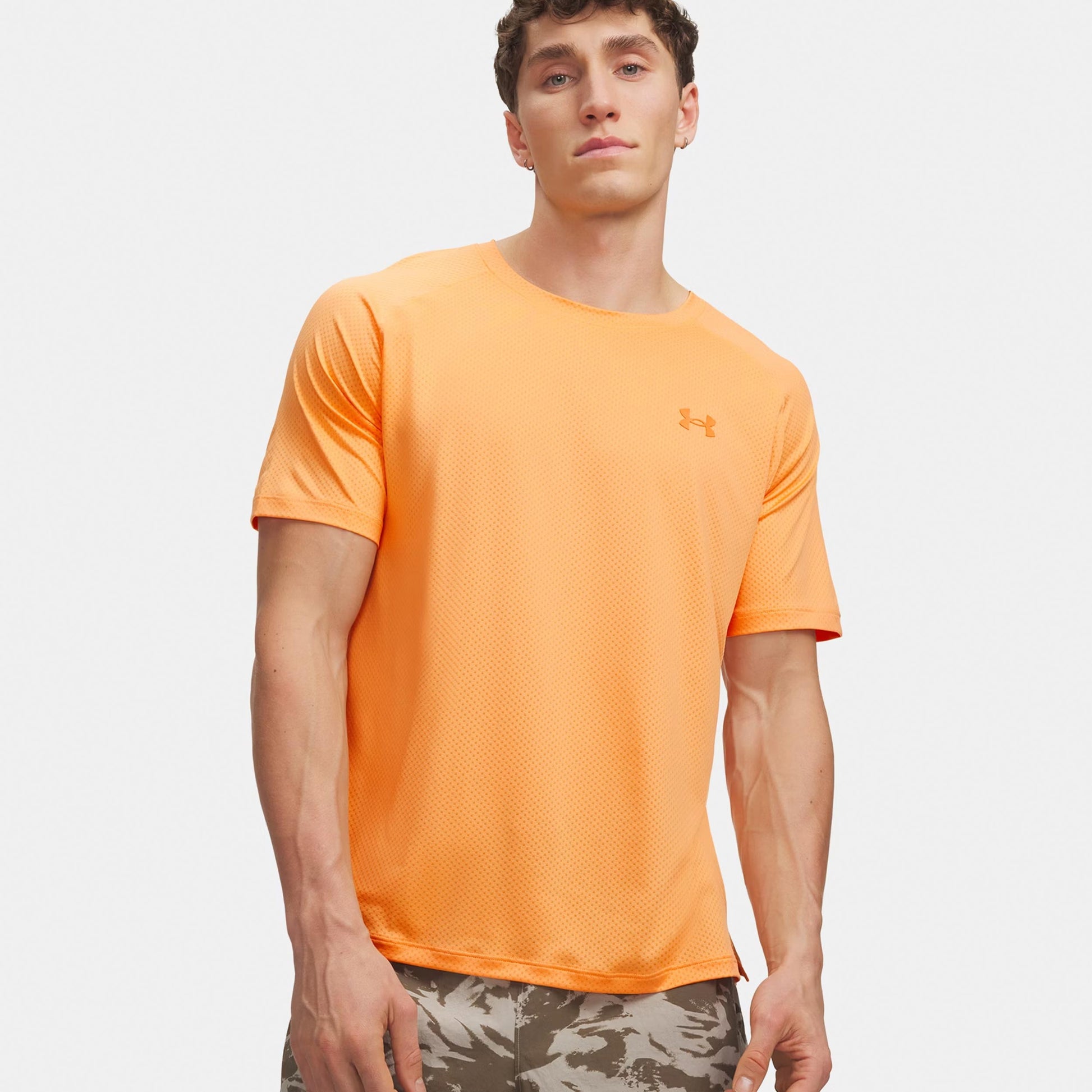 Under Armour Explor Trail Run Graphic  Laufshirt Herren-orange, schwarz