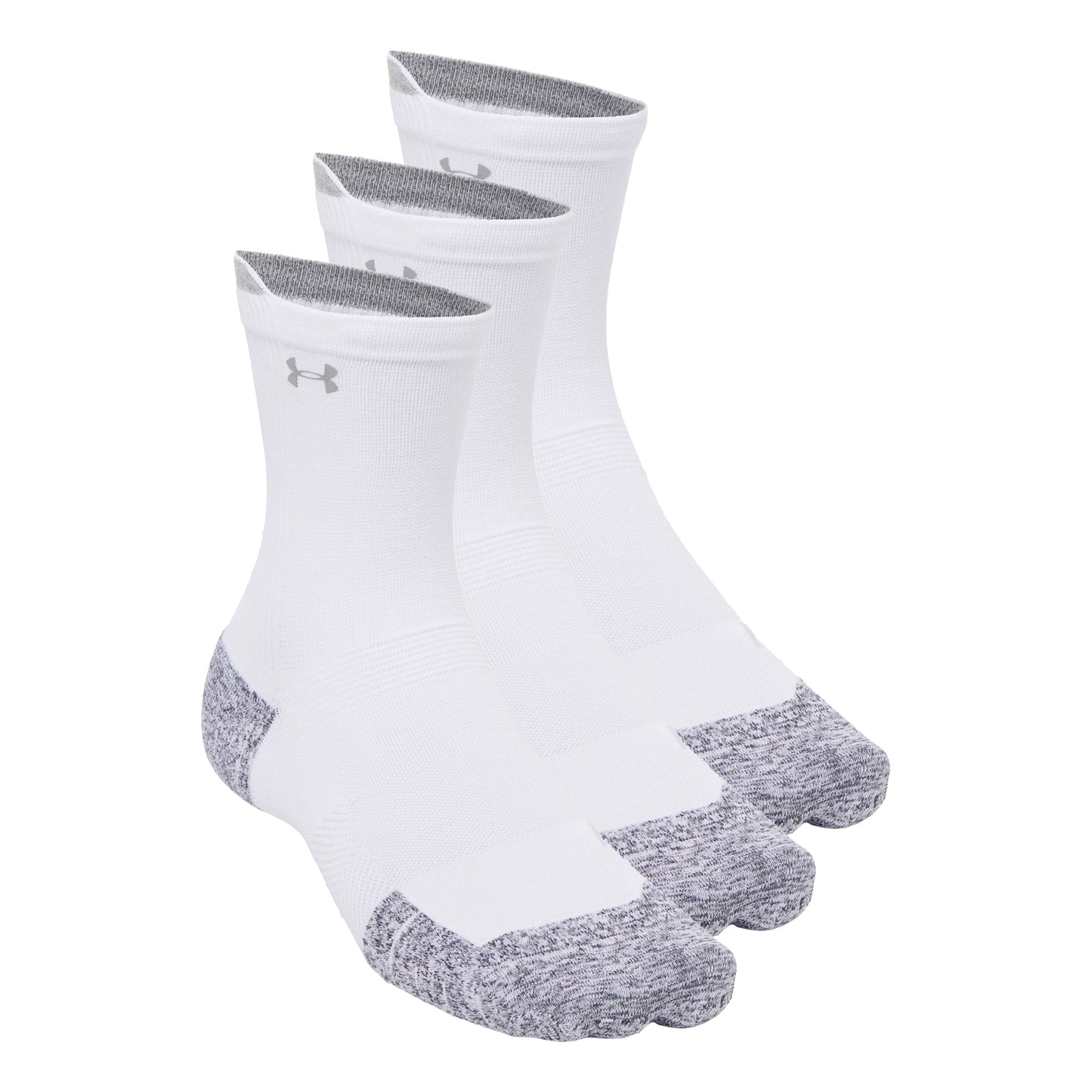 Under Armour Velociti Run Cush Crew 3pack Laufsocken Unisex - weiß, weiß