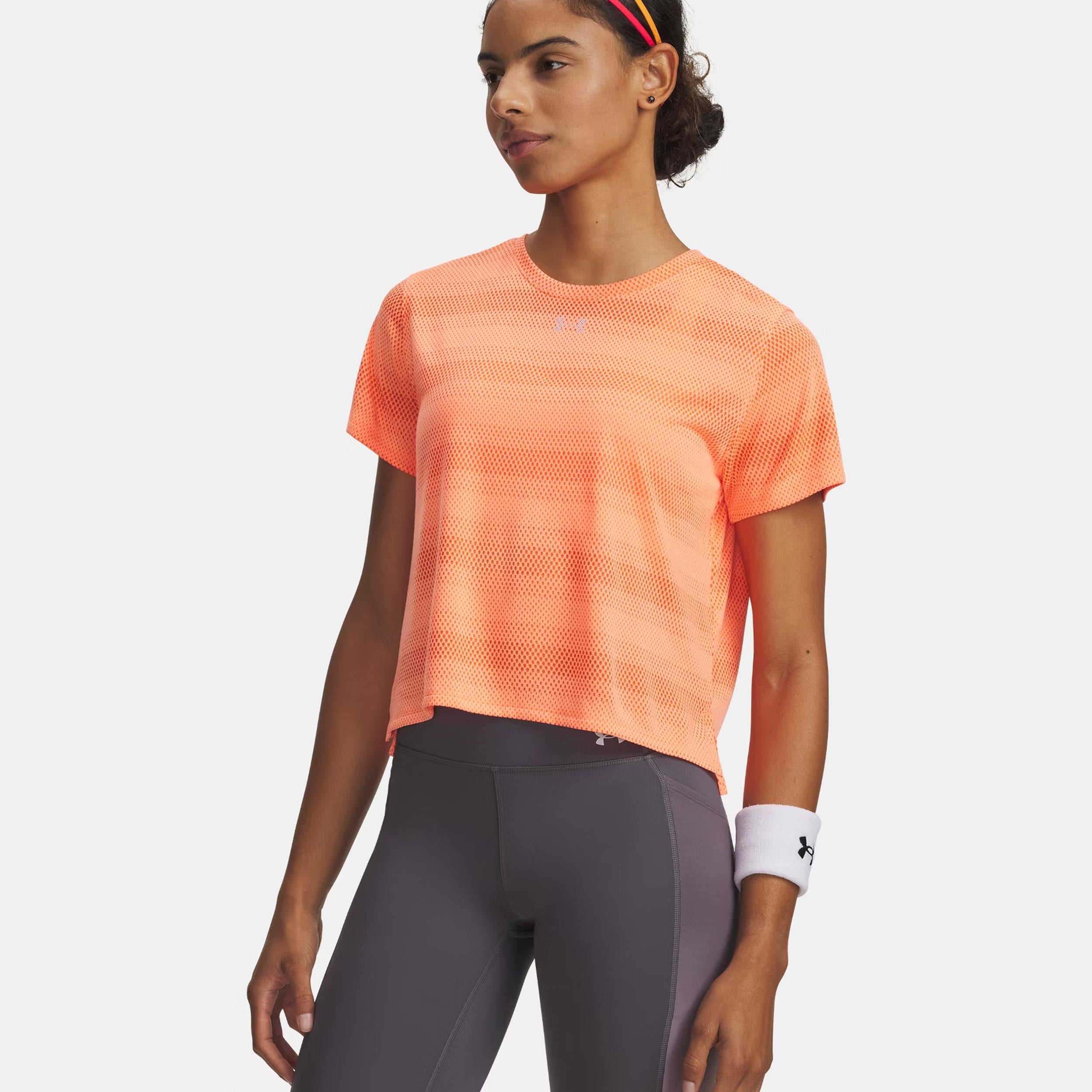 Under Armour Velociti  Laufshirt Damen - orange, silber