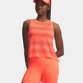 Velociti Singlet Laufshirt Damen-orange, silber