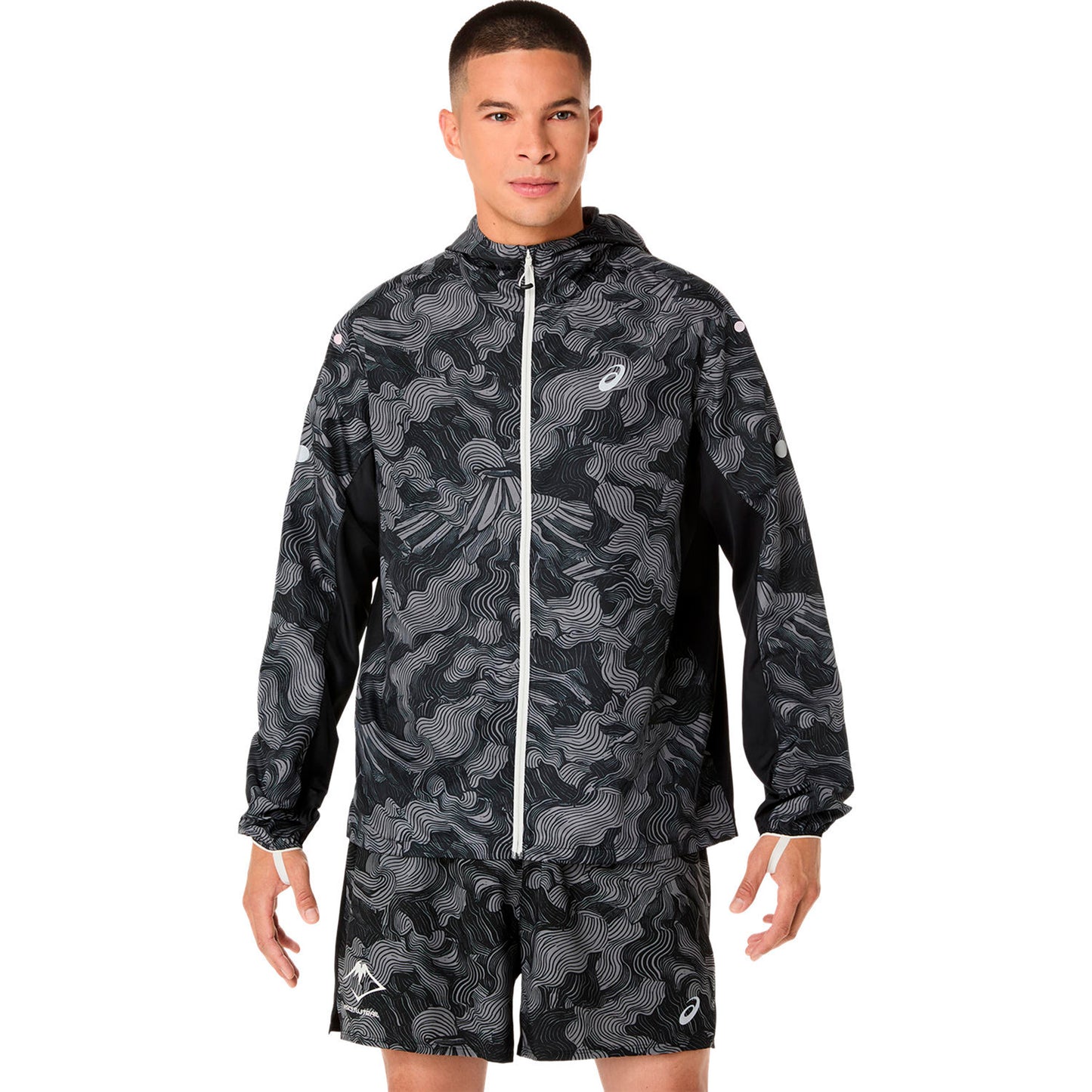 ASICS Fujitrail Packable Laufjacke Herren-schwarz