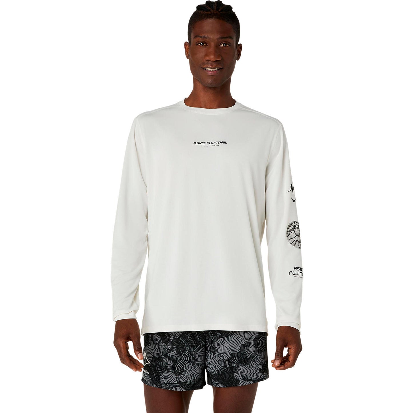 ASICS Fujitrail Logo  Laufshirt Herren - creme