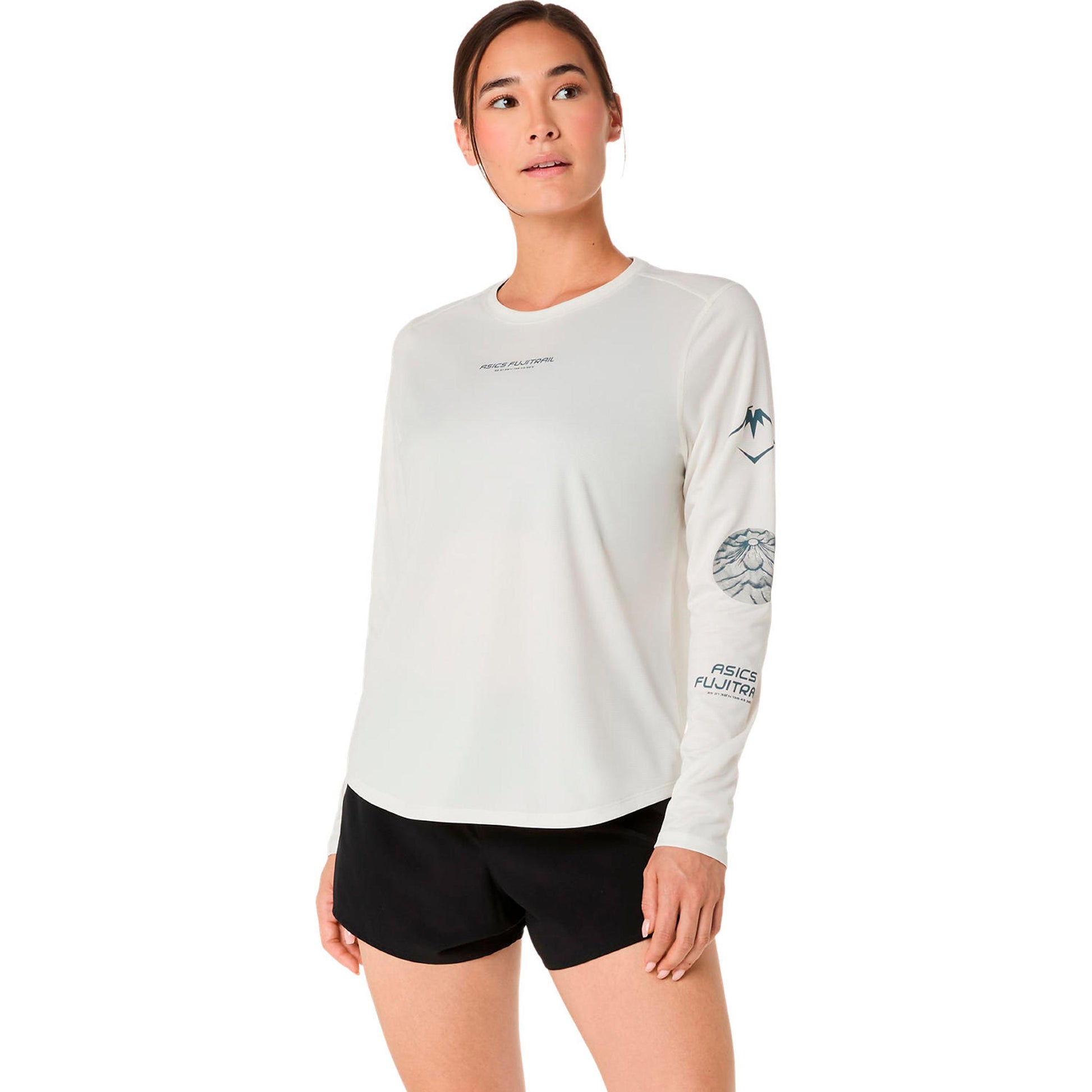 ASICS Fujitrail Logo Laufshirt Damen-beige