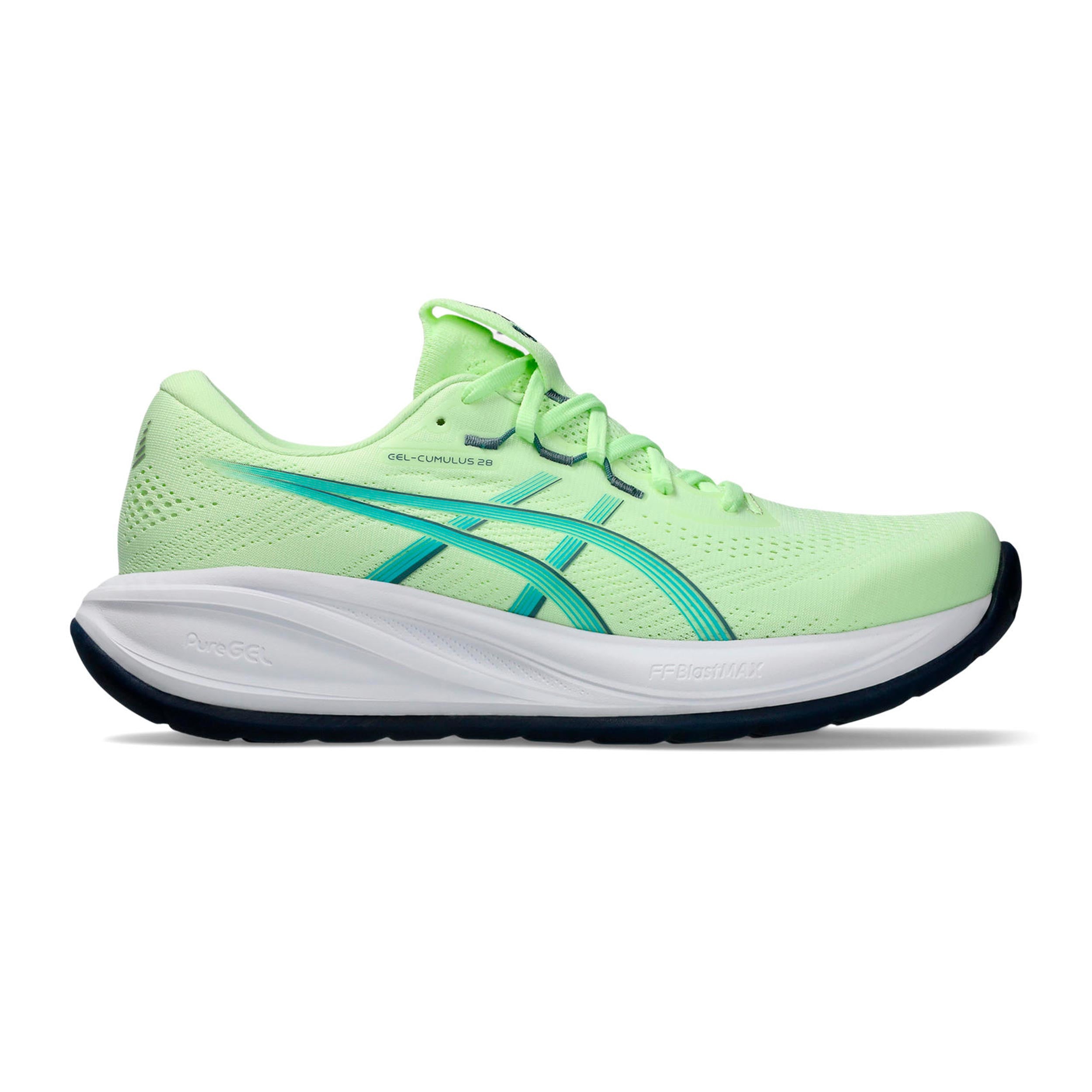 ASICS GEL-CUMULUS 28 Neutralschuh Herren - neongelb, türkis