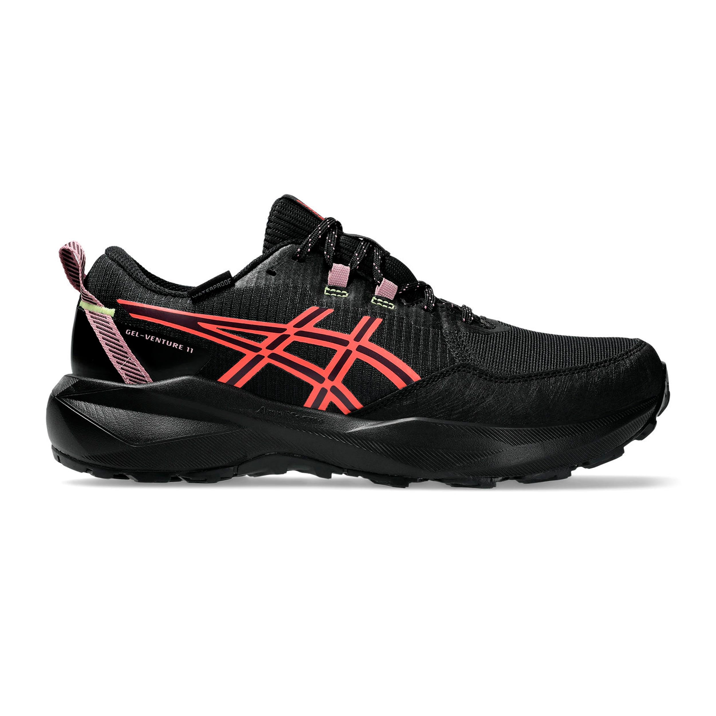 ASICS GEL-VENTURE 11 WATERPROOF Trailschuh Damen - schwarz, koralle