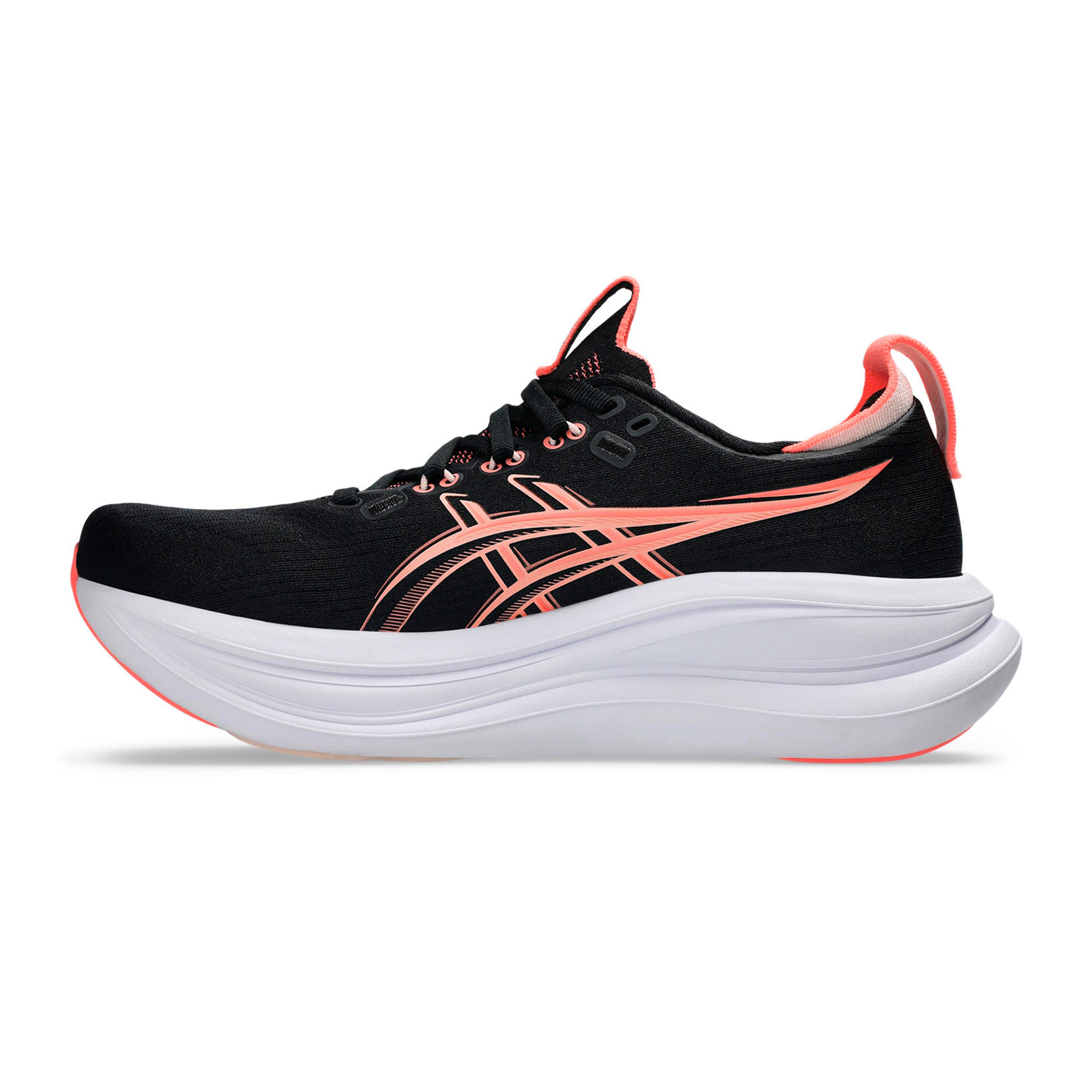 ASICS Gel-Nimbus 28 Neutralschuh Damen - schwarz, koralle