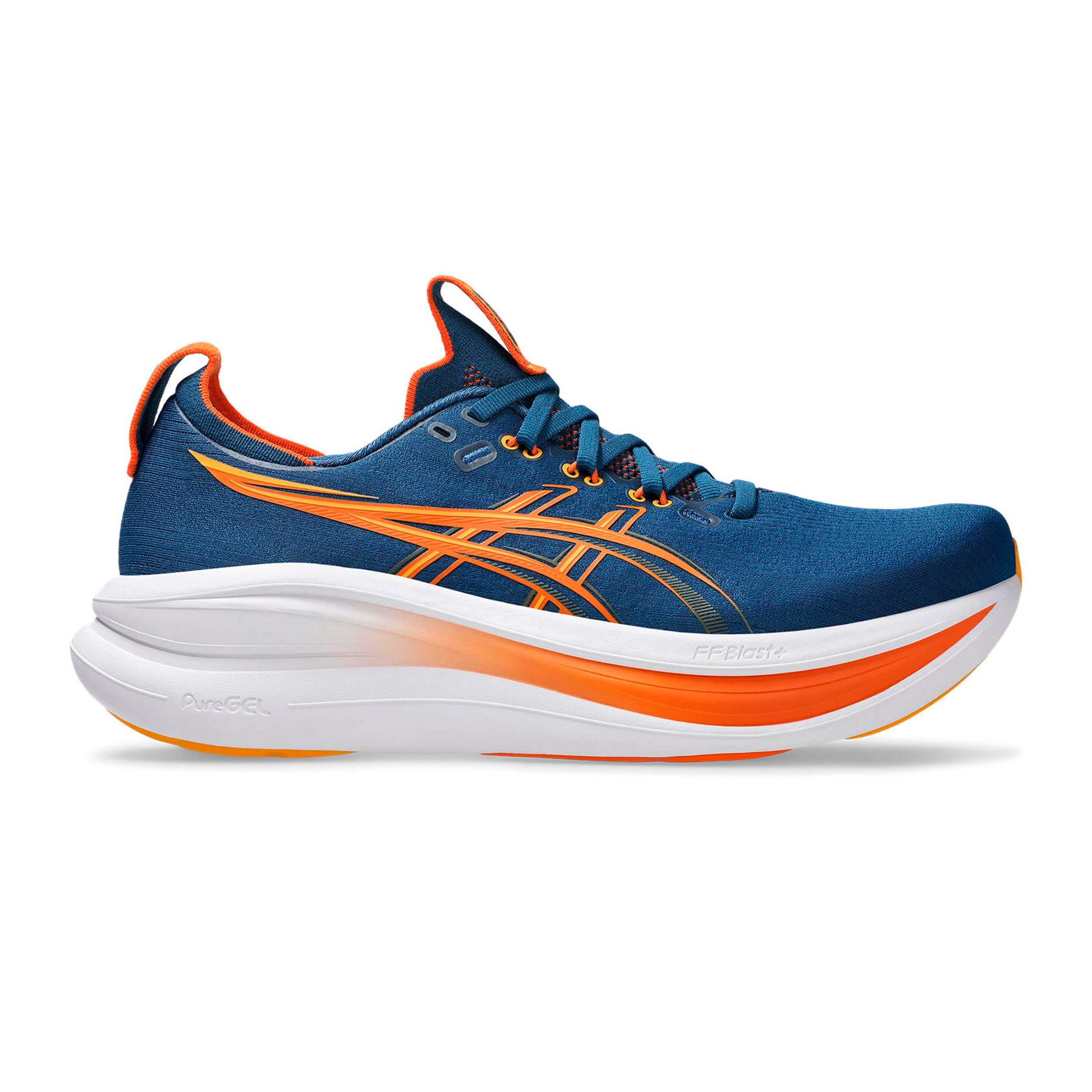 ASICS Gel-Nimbus 28 Neutralschuh Herren-blau, orange