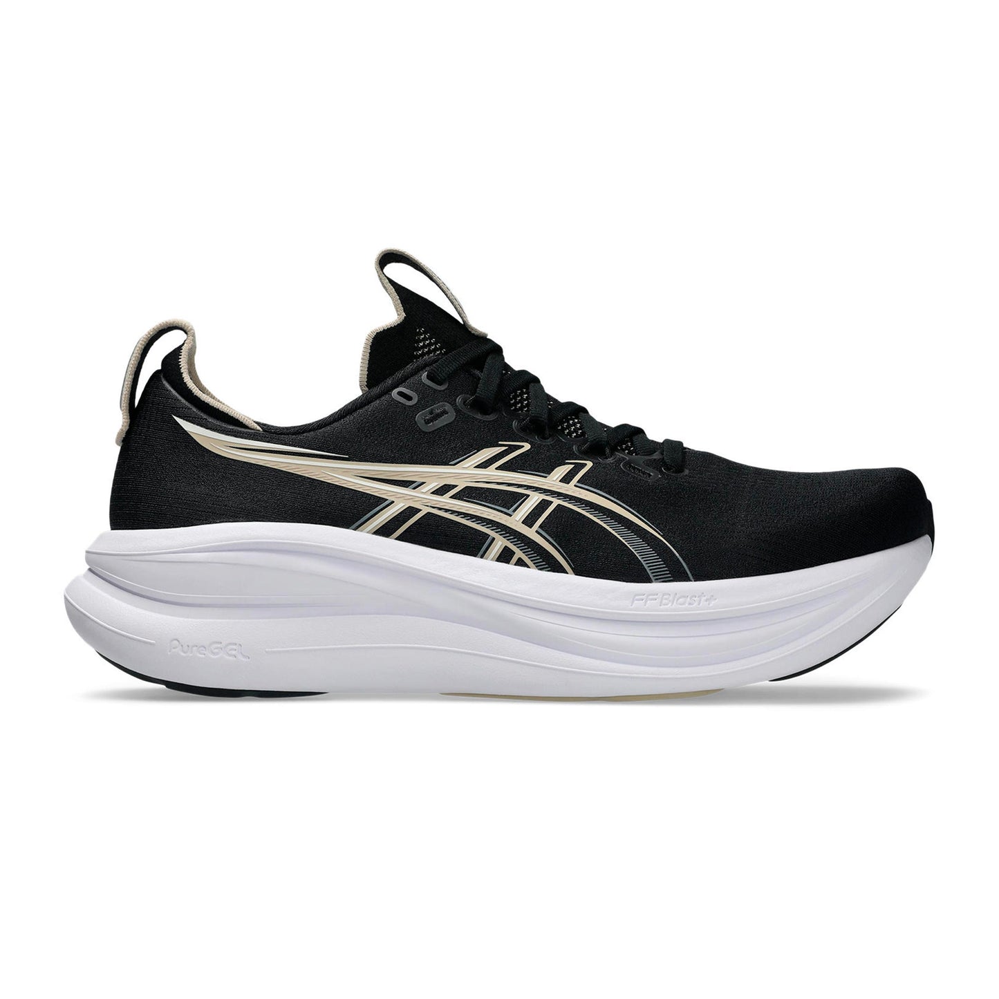 ASICS GEL-NIMBUS 28 Neutralschuh Herren - schwarz, creme