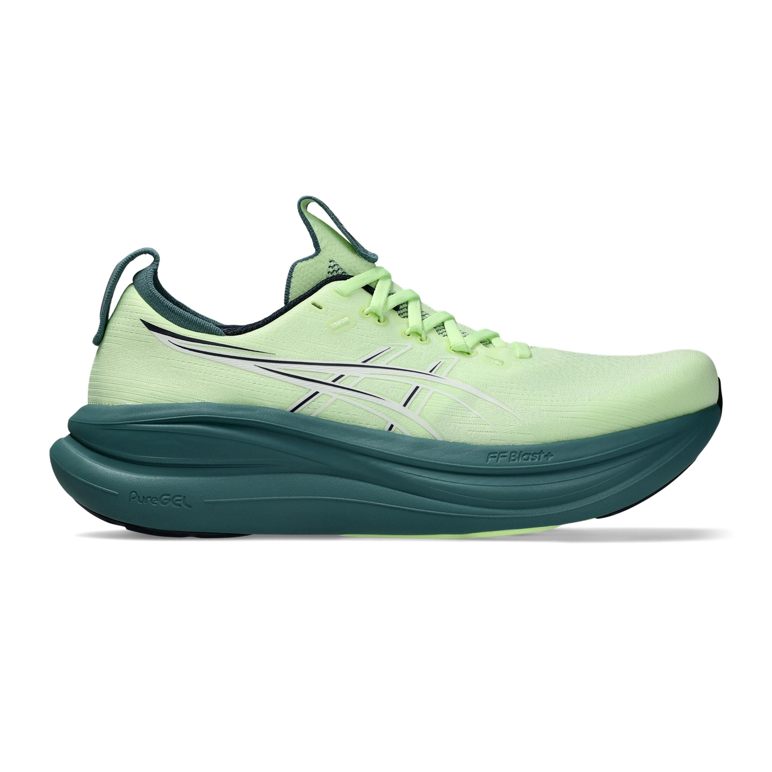 ASICS GEL-NIMBUS 28 Neutralschuh Herren - neongelb, türkis