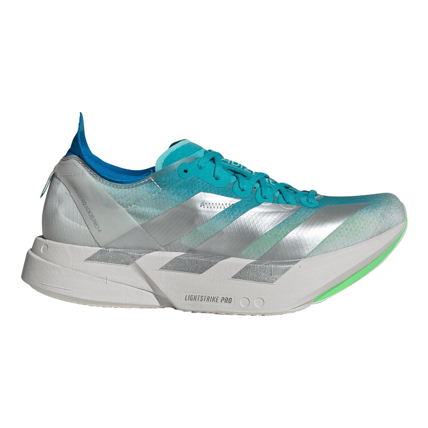 adidas adizero Adios Pro 4 Wettkampfschuh Damen - türkis, grau