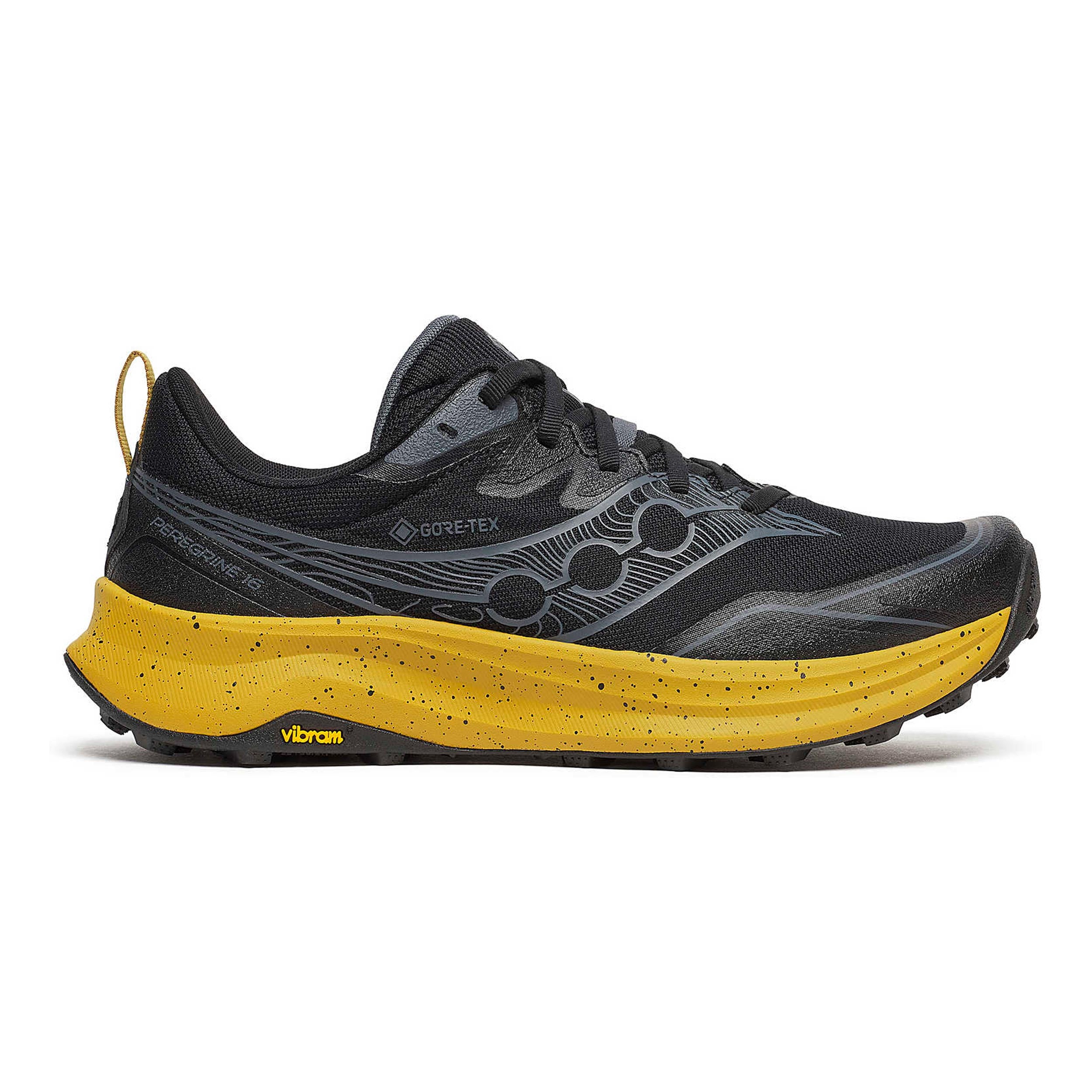 Saucony Peregrine 16 GTX Trailschuh Herren - schwarz, gelb