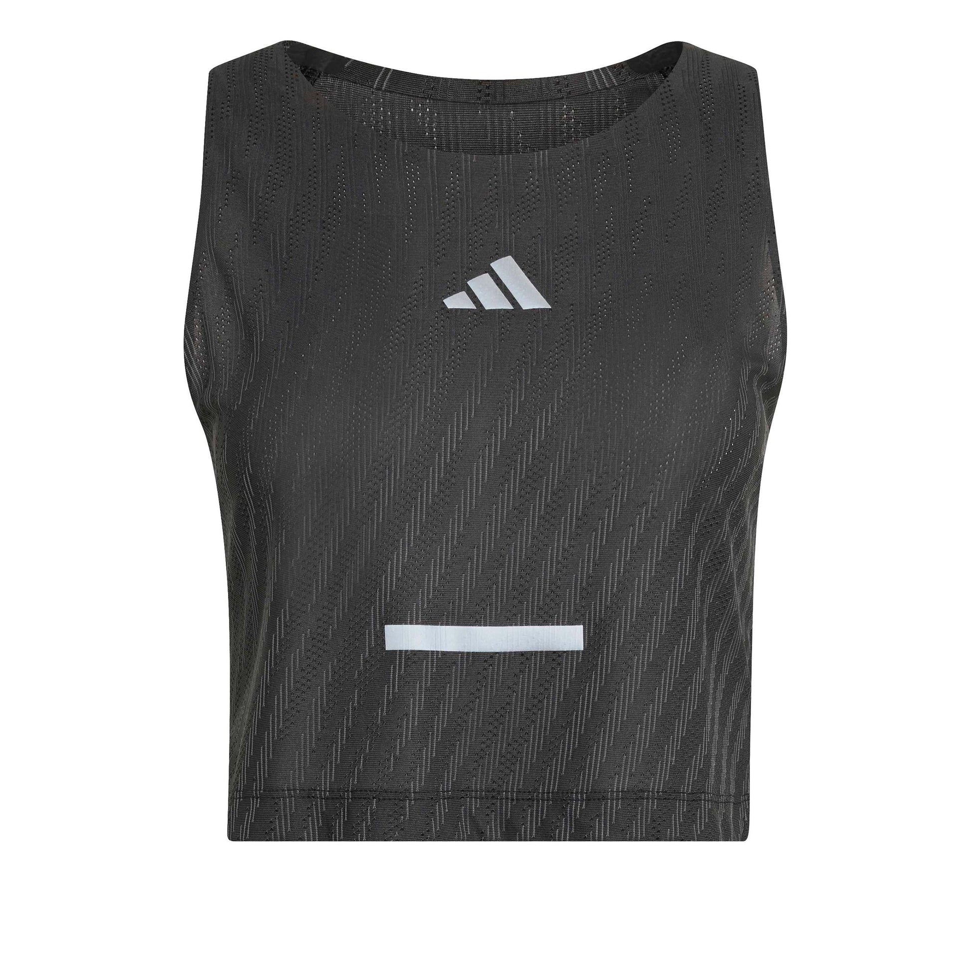 adidas adi365 Climacool+ Crop  Laufshirt Damen-schwarz