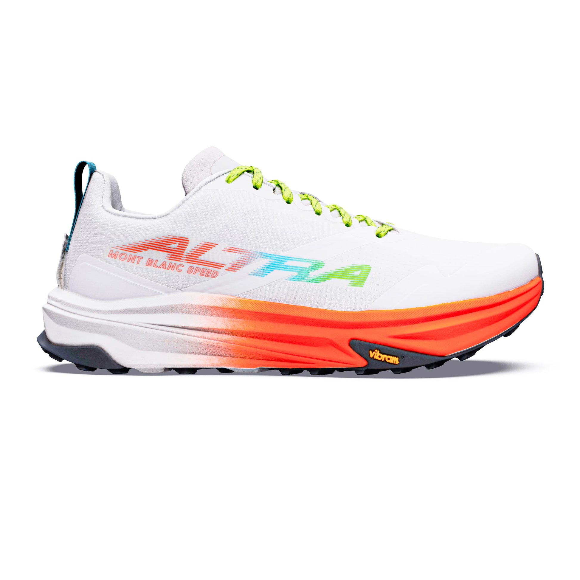 Altra Mont Blanc Speed Trailschuh Herren - weiß, koralle