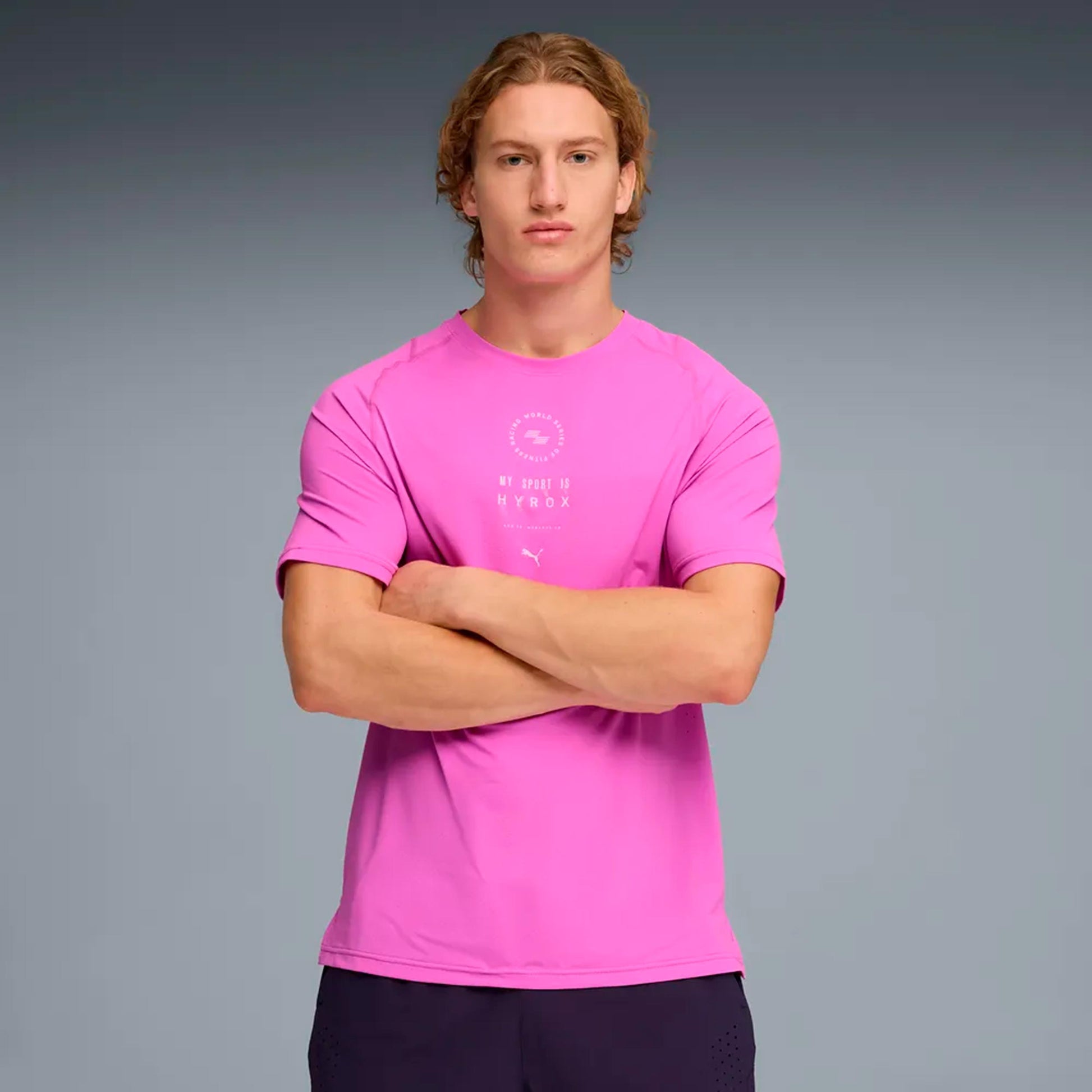 Puma HYROX DryElite Laufshirt Herren-pink