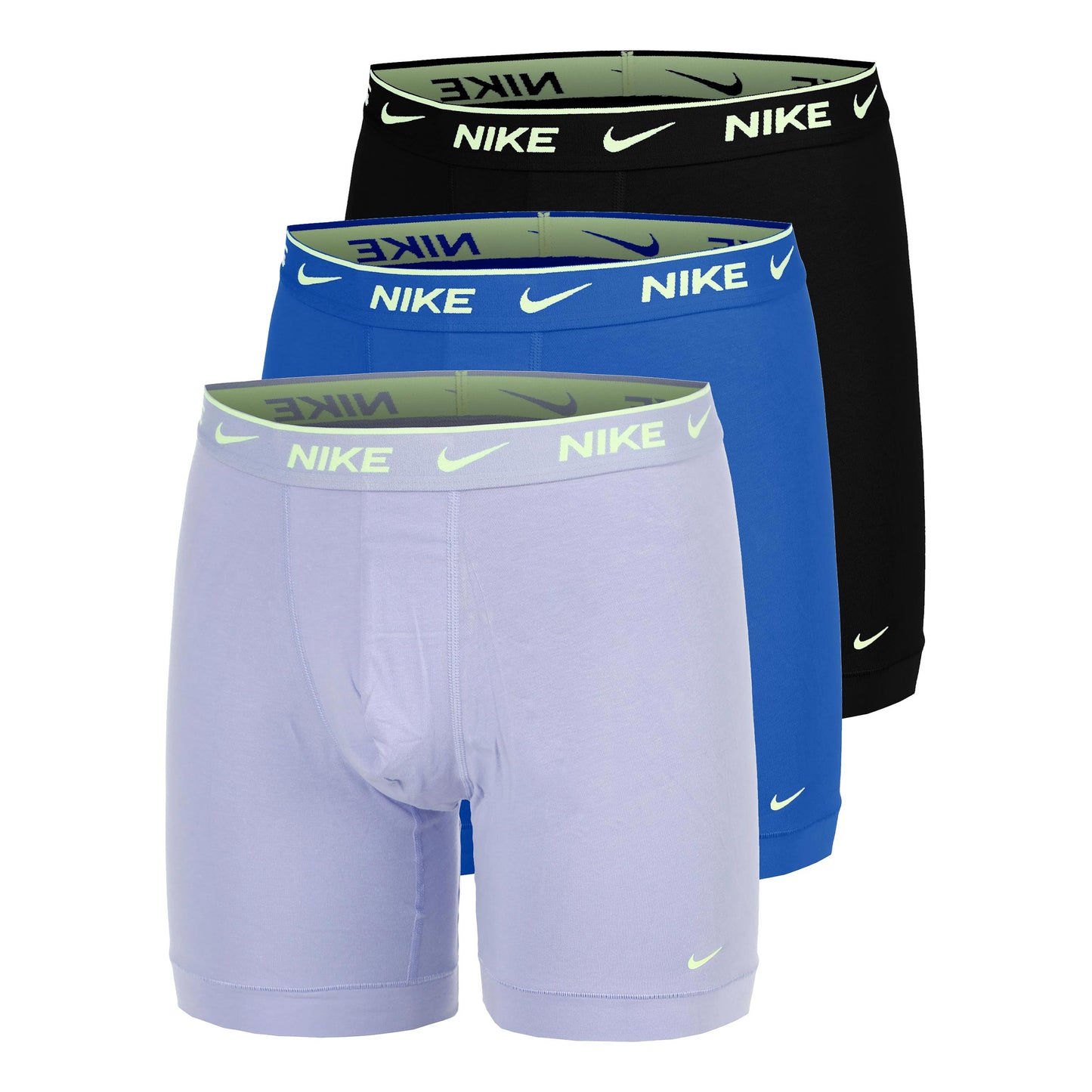 Nike Essential Cotton Stretch Boxer Brief Boxer Short - 3er Pack Herren-lila, blau