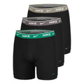 Essential Cotton Stretch Boxer Short 3er Pack Herren - oliv