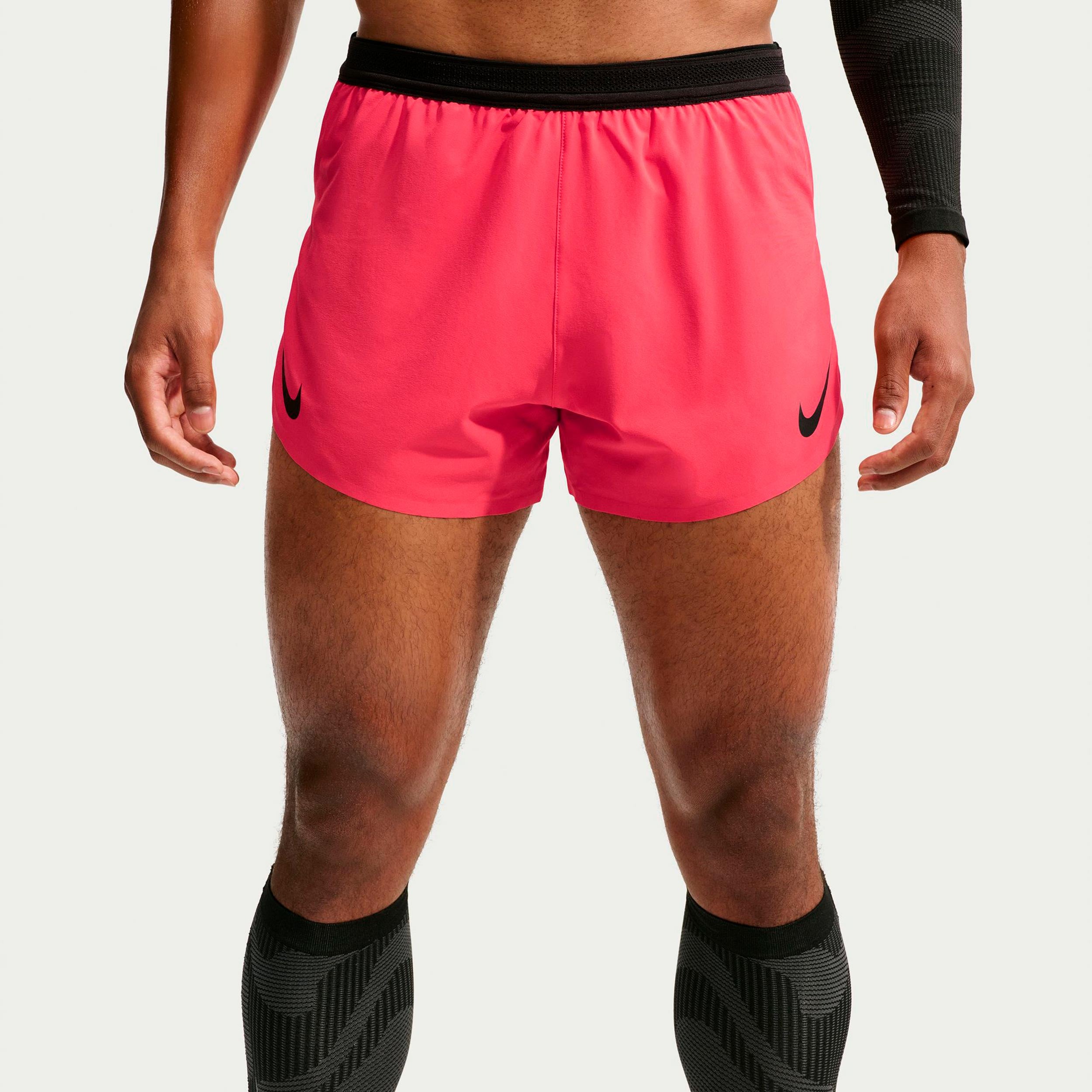 Nike AeroSwift  Laufshorts Herren - rot, schwarz