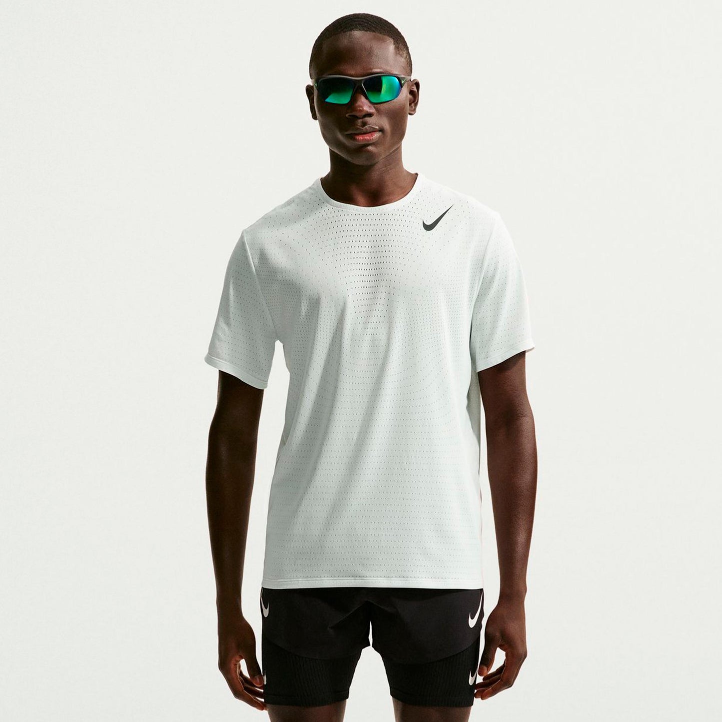 Nike Aeroswift Laufshirt Herren - weiß, schwarz