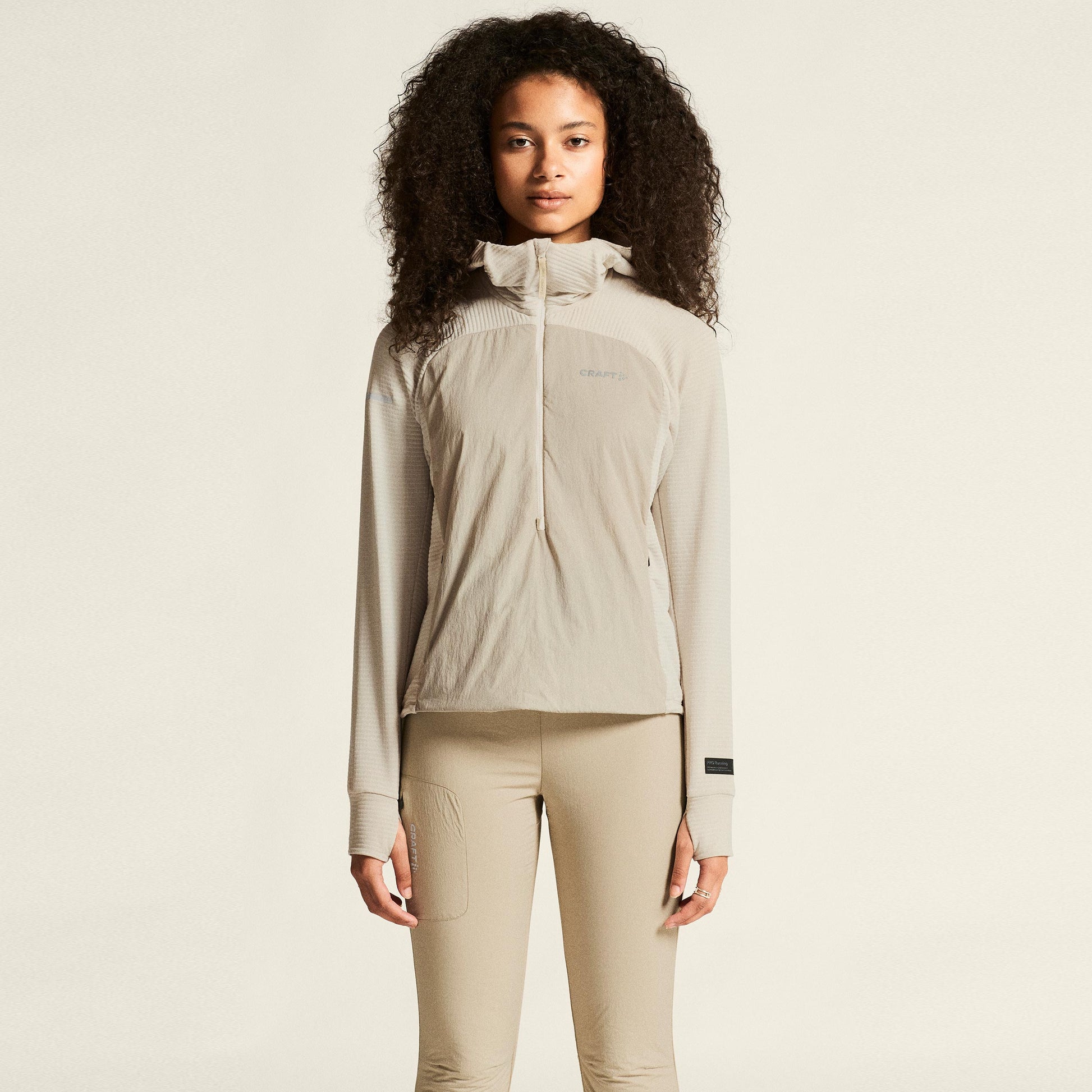 Craft SubZ Light Sweatjacke Damen - beige