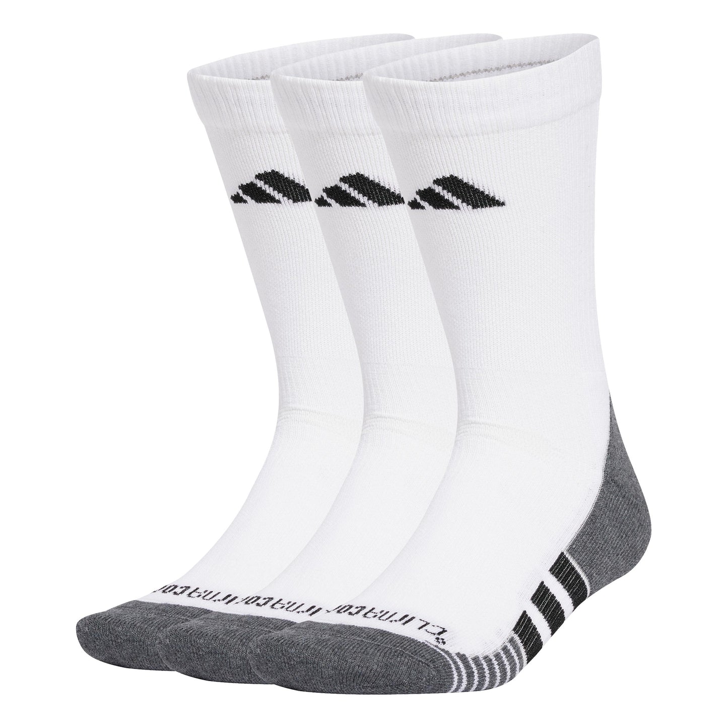 adidas Performance Cushioned Crew Laufsocken Unisex - weiß, schwarz