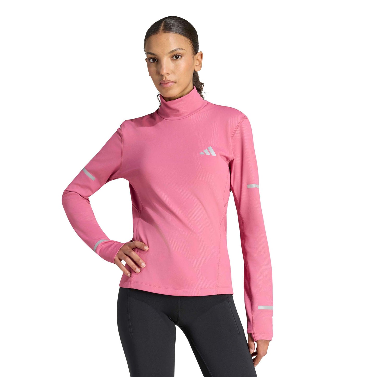 adidas adi365 Warm Laufshirt Damen - weinrot