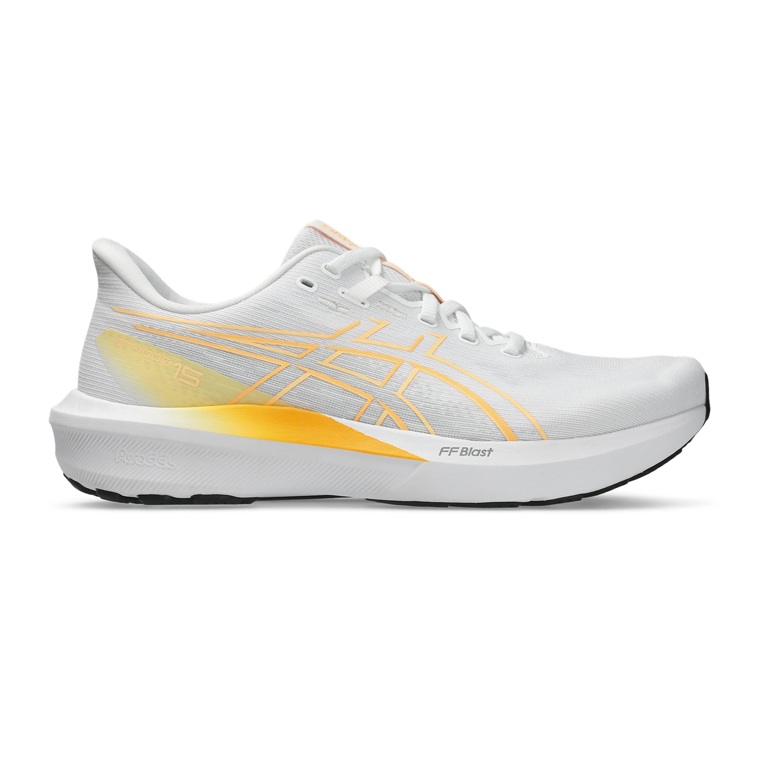 ASICS GT-1000 15 Stabilitätsschuh Herren - weiß, orange