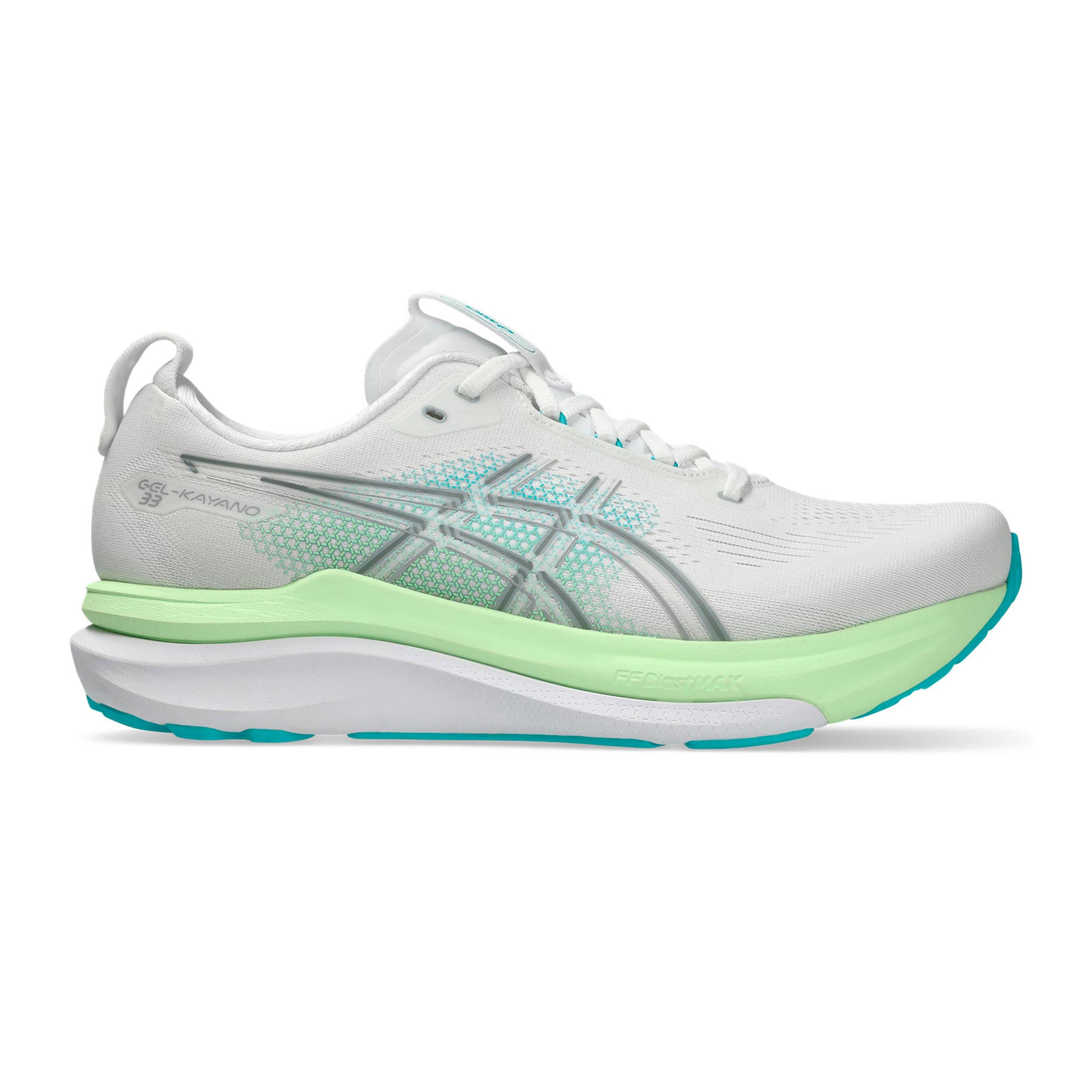 ASICS GEL-KAYANO 33 Stabilitätsschuh Herren - weiß, türkis