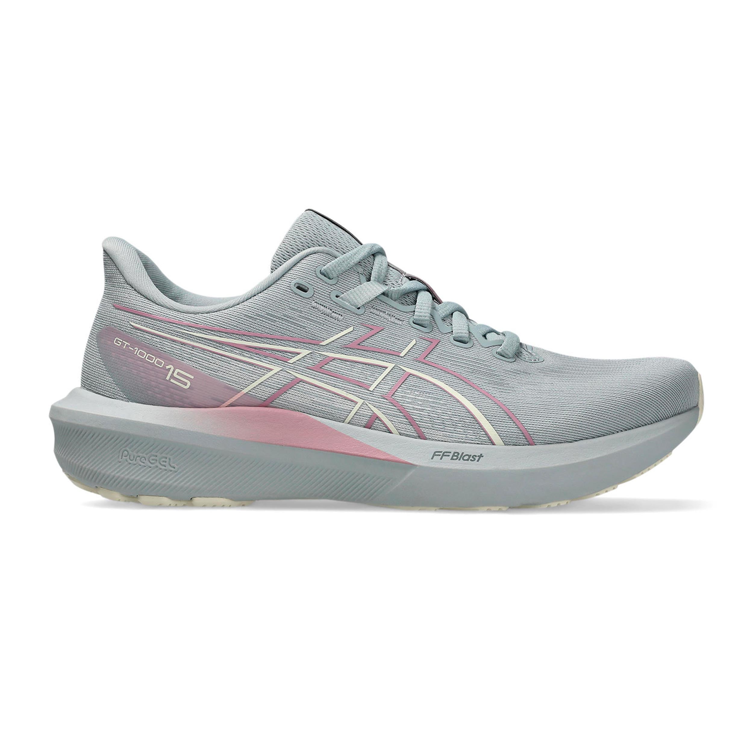ASICS GT-1000 15 Stabilitätsschuh Damen - blaugrau, creme