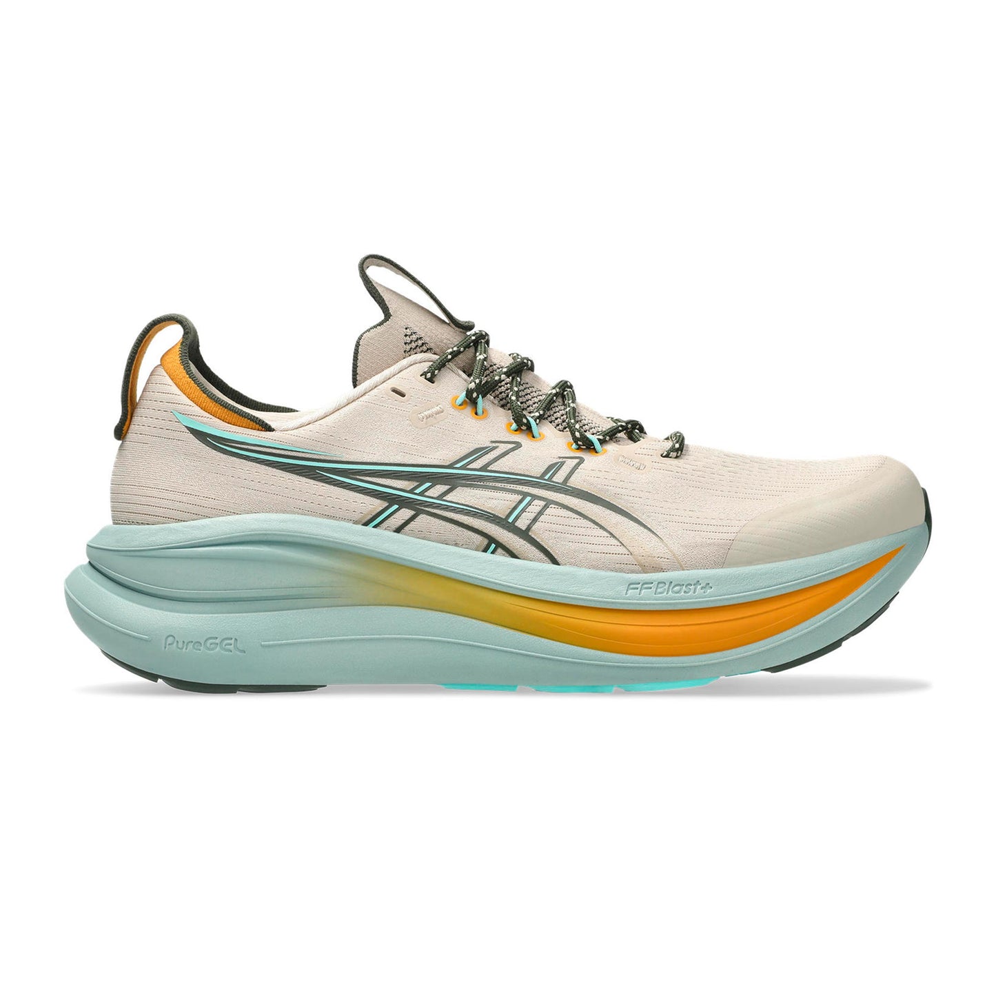 ASICS GEL-NIMBUS 28 TR Neutralschuh Herren - beige, türkis