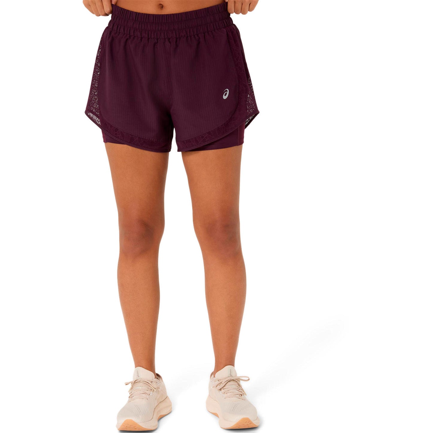 ASICS Nagino  Laufshorts - weinrot